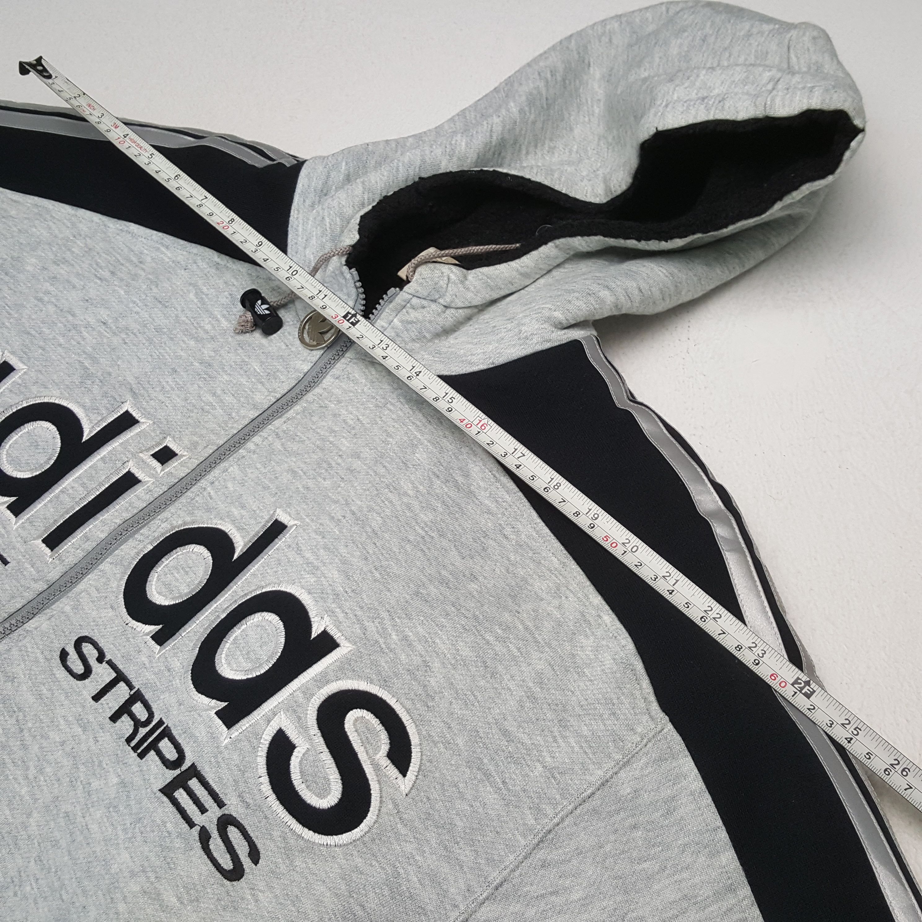 Adidas × Vintage Adidas Spellout Design Hoodie Jacket Size US XL / EU 56 / 4 - 7 Thumbnail