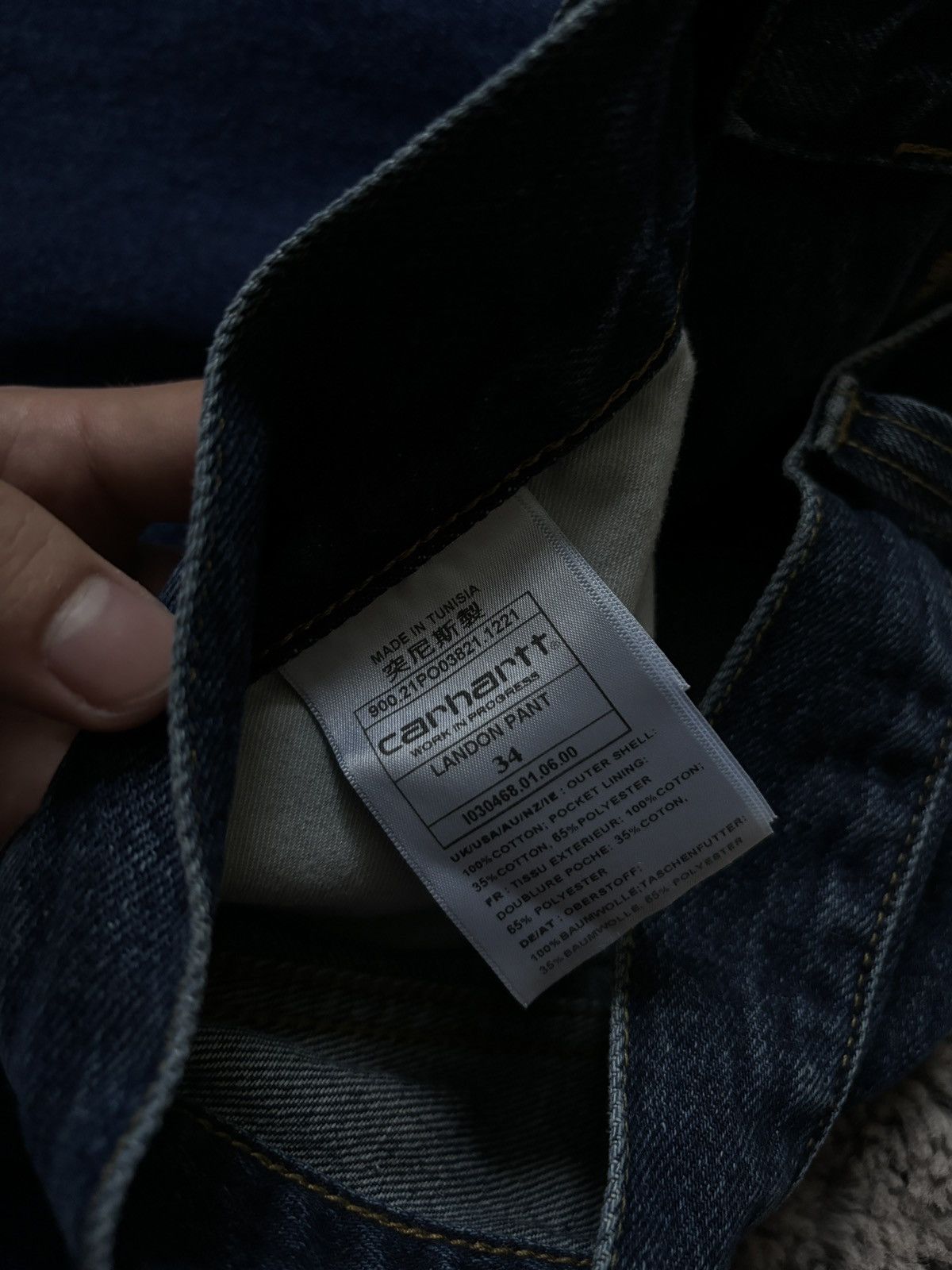 Carhartt Carhartt jeans Landon baggy blue denim pants Size US 34 / EU 50 - 8 Thumbnail