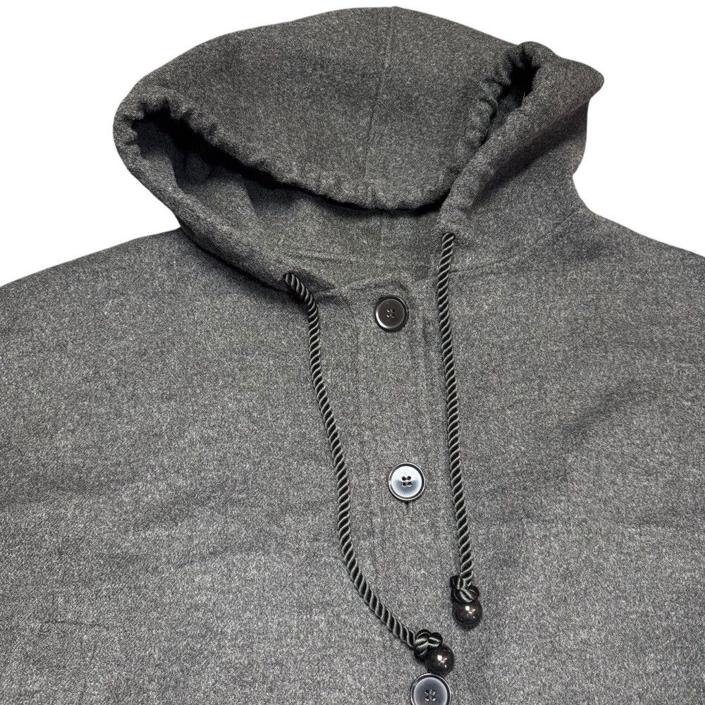 DKNY DKNY Wool Cashmere Grey Hooded Parka Size 3XL Size 3XL / US 20-22 - 4 Thumbnail