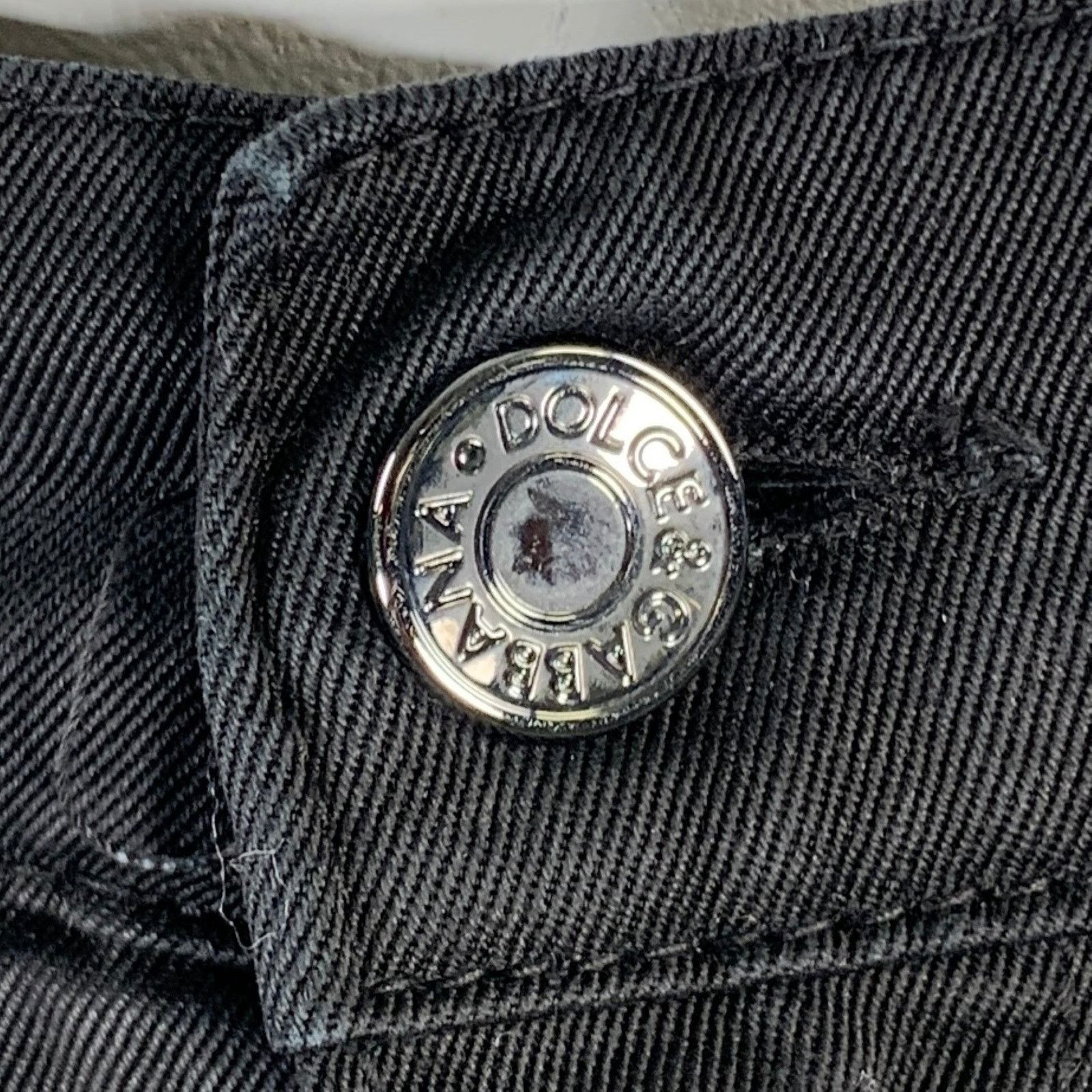 Dolce & Gabbana DOLCE & GABBANA Black Cotton Blend Jean Cut Casual Pants Size US 36 / EU 52 - 2 Thumbnail