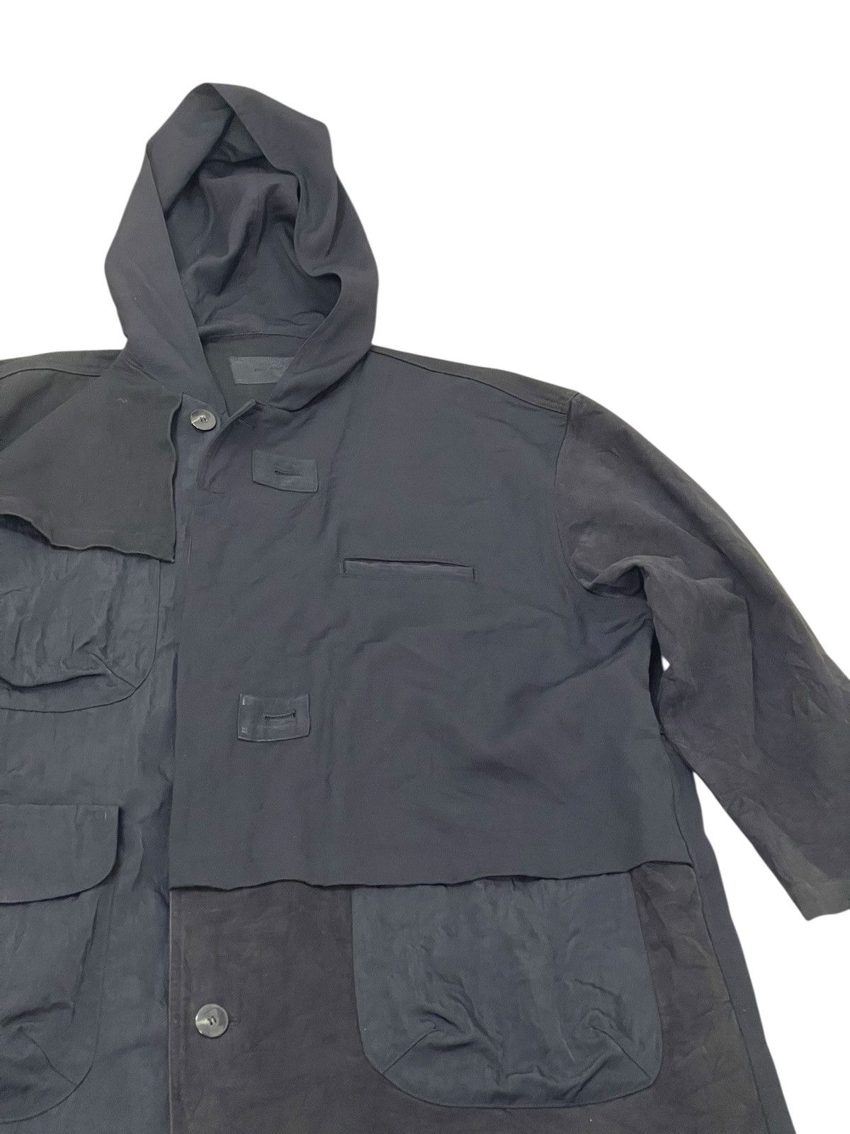 Yohji Yamamoto Wide Hoodie Jacket Pour Deux Japan Hybrid Baggy 7🟩1 Size US M / EU 48-50 / 2 - 10 Thumbnail