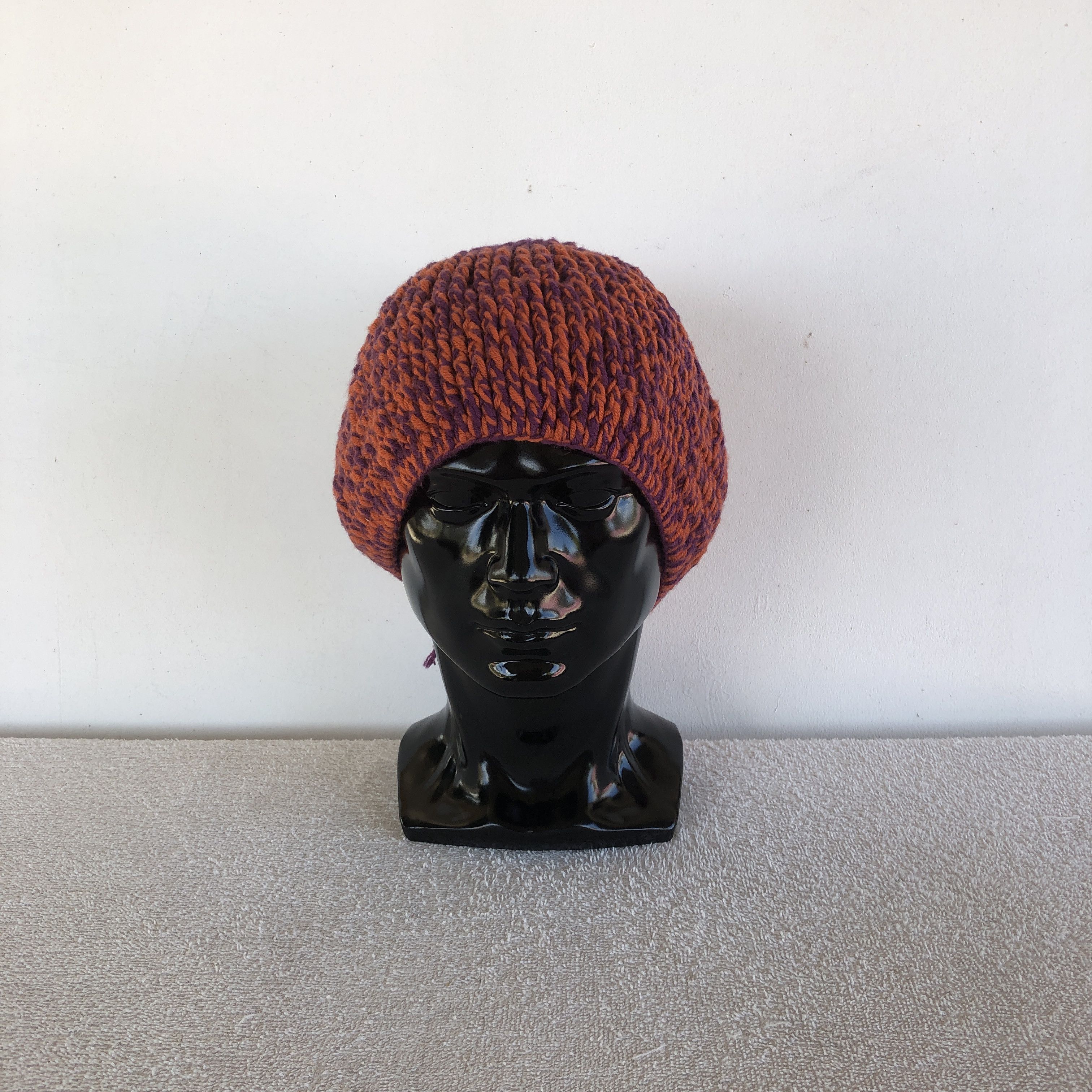 Japanese Brand Vintage Japanese Knitted Raggae Beanie Hippie Hats Size ONE SIZE - 2 Thumbnail