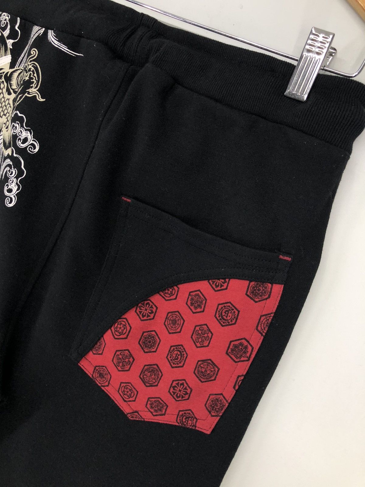 Harajuku Style Bullet Noise KOI Overprinted Short Pants