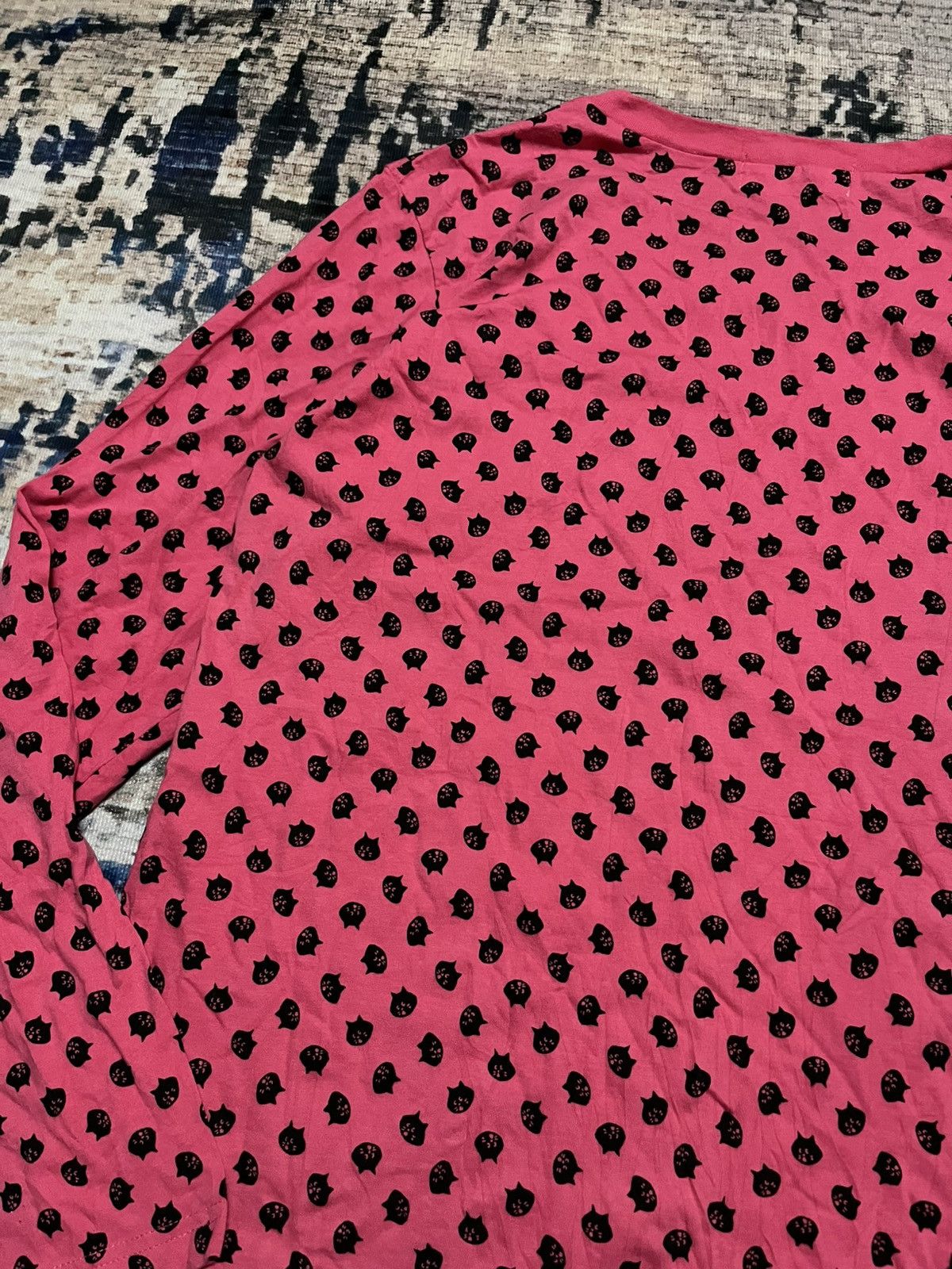 Ne-Net Ne-Net issey miyake full print head cat long sleeve tee Size L / US 10 / IT 46 - 9 Thumbnail