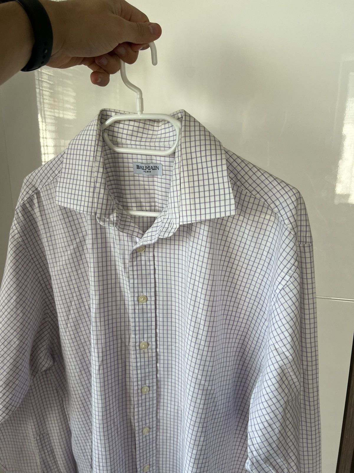 Balmain ‼️Vintage Balmain 80s Mens Cuffinks Luxury Paris Shirt‼️ Size US XXL / EU 58 / 5 - 5 Thumbnail