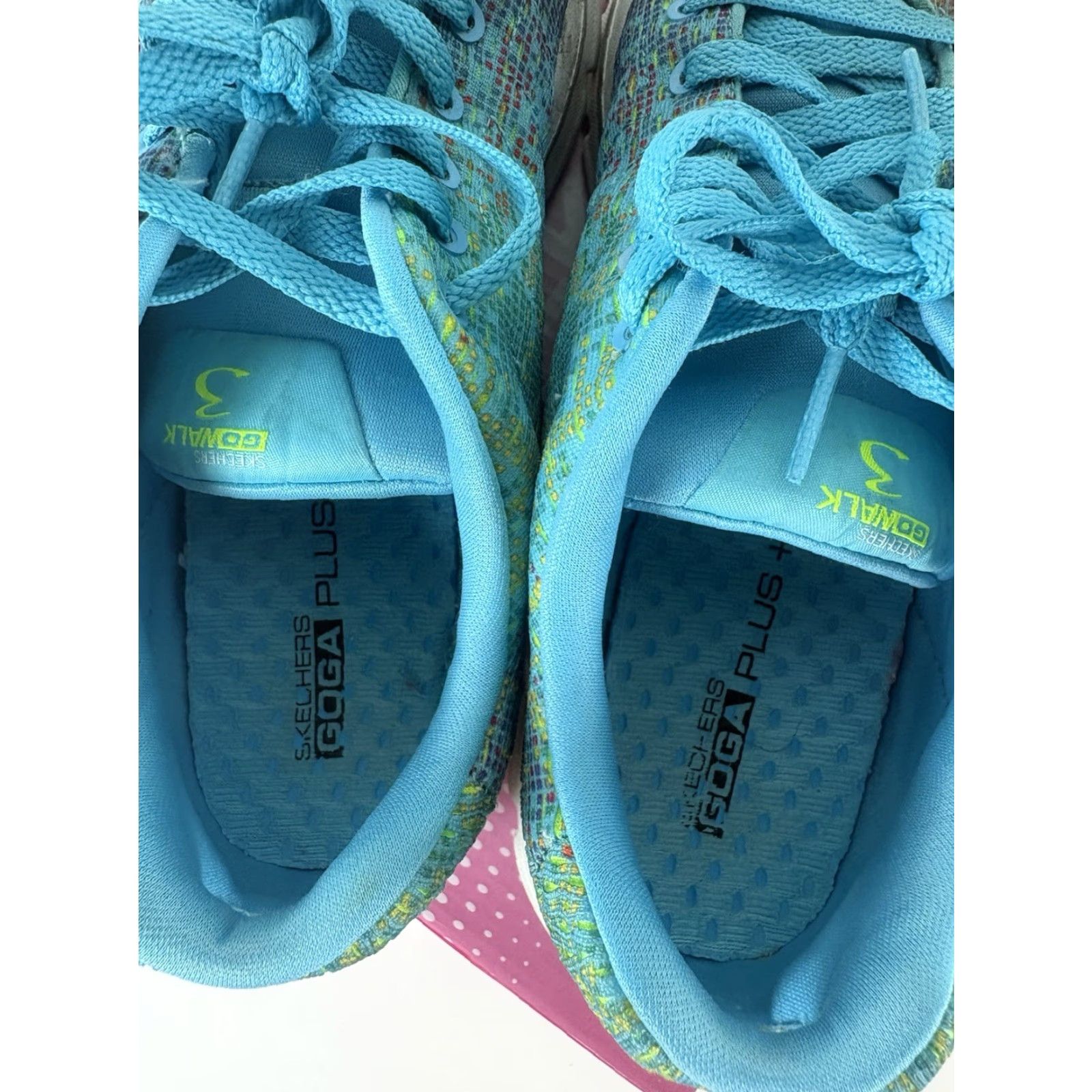 SKECHERS Skechers Go Walk 3 Sneakers Womens 7.5 Lace Up Multicolor Textile Upper Low Top Footwear Casual Walking Size US 8 / IT 38 - 5 Thumbnail