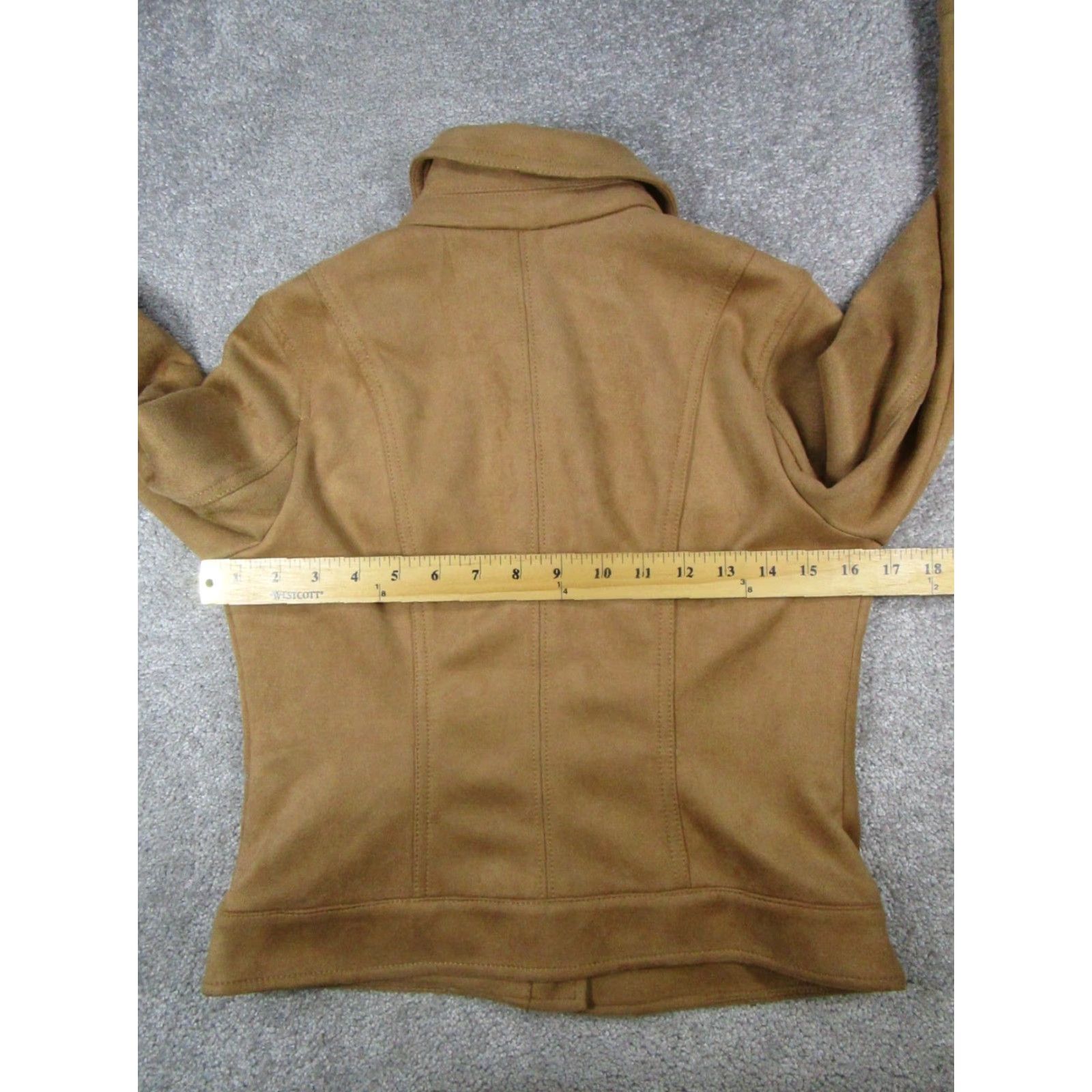 White House Black Market White House Black Market Jacket Womens Small Brown Suede Jacket Mens? Size S / US 4 / IT 40 - 7 Thumbnail