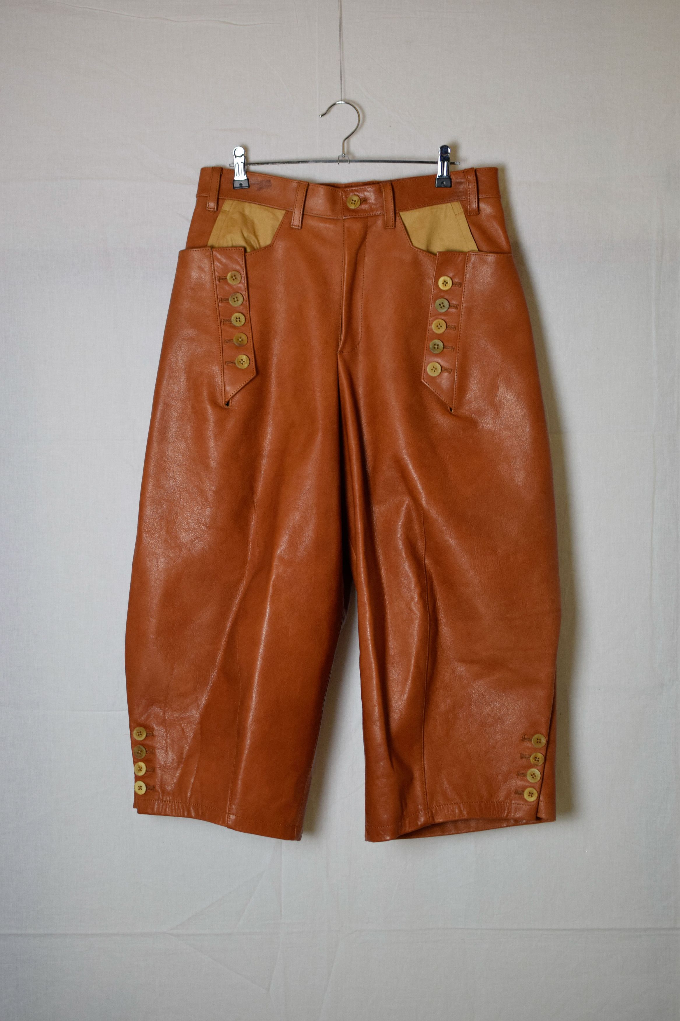 Yohji Yamamoto YYPH SS15 Leather Pants - HU-P43-702 Size US 30 / EU 46 - 2 Thumbnail