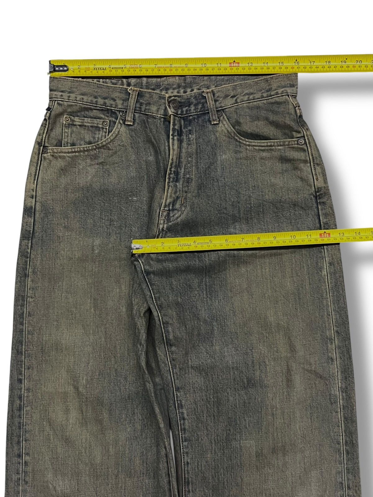 Japanese Brand Baggy Vintage Gold Rush - Faded Mud Wash Jeans Size US 32 / EU 48 - 16 Thumbnail