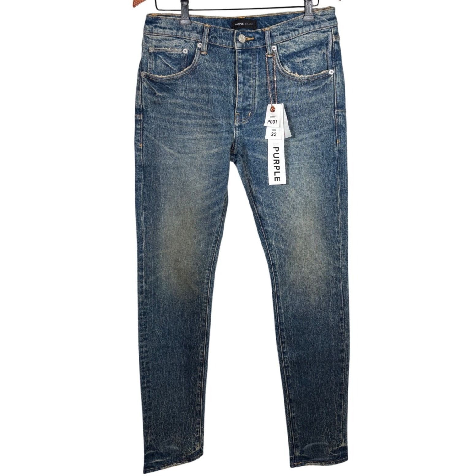 Purple Brand Purple Brand Men P001 Skinny fit Light Indigo Vintage Wash 3 Size US 32 / EU 48 - 2 Thumbnail