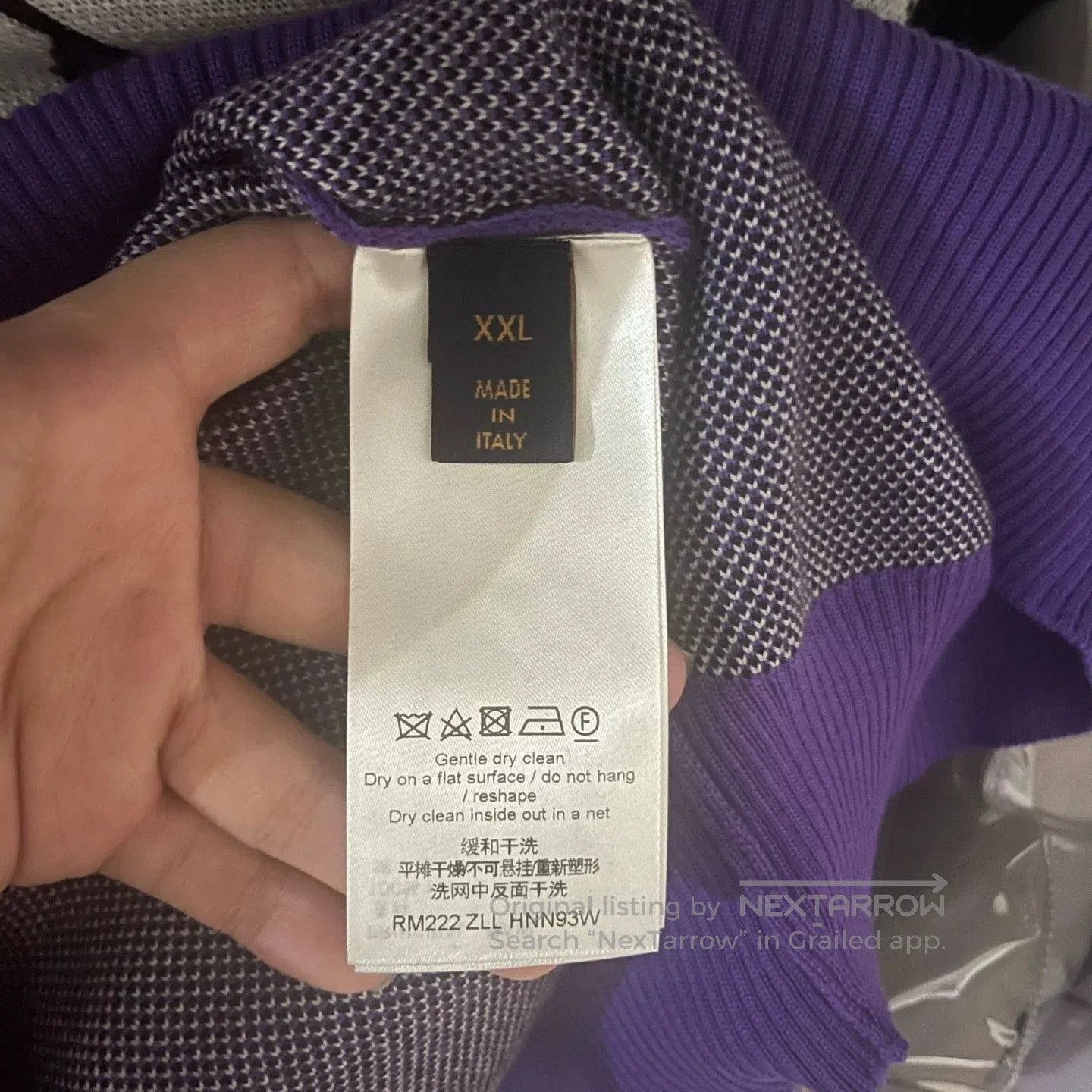 Louis Vuitton Louis Vuitton Purple Logo Jacquard Sweater. Size US M / EU 48-50 / 2 - 8 Thumbnail