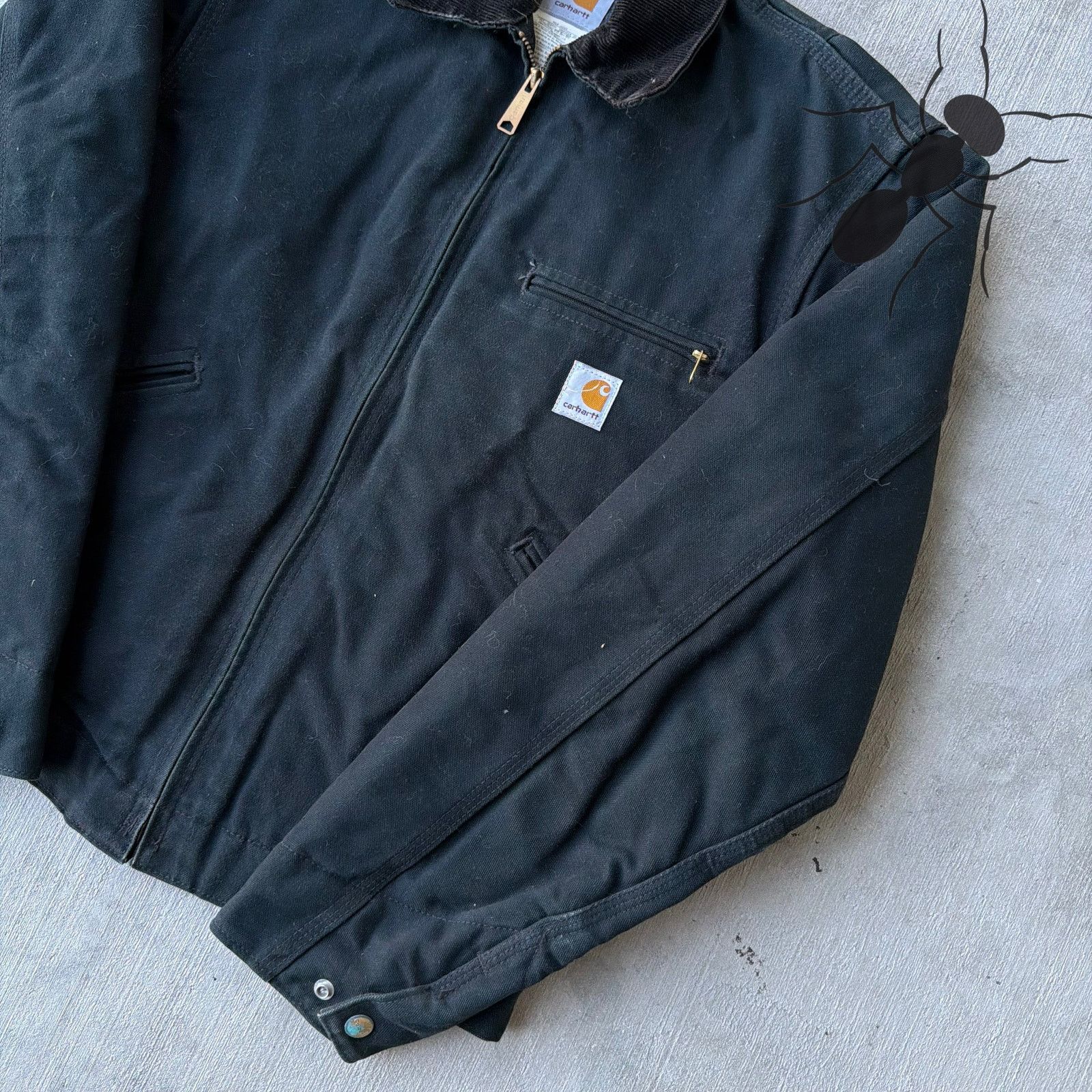 Carhartt × Vintage Carhartt J01 black Detroit work wear jacket Size US S / EU 44-46 / 1 - 4 Thumbnail