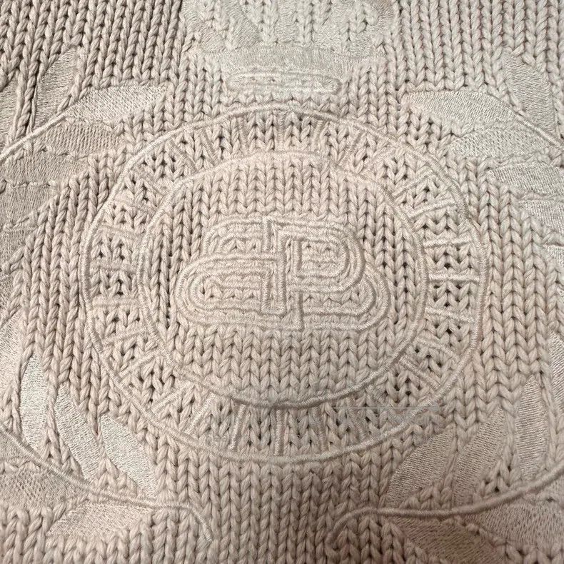 Balenciaga Balenciaga Wheat pattern embroidered knit sweater Size US S / EU 44-46 / 1 - 5 Thumbnail