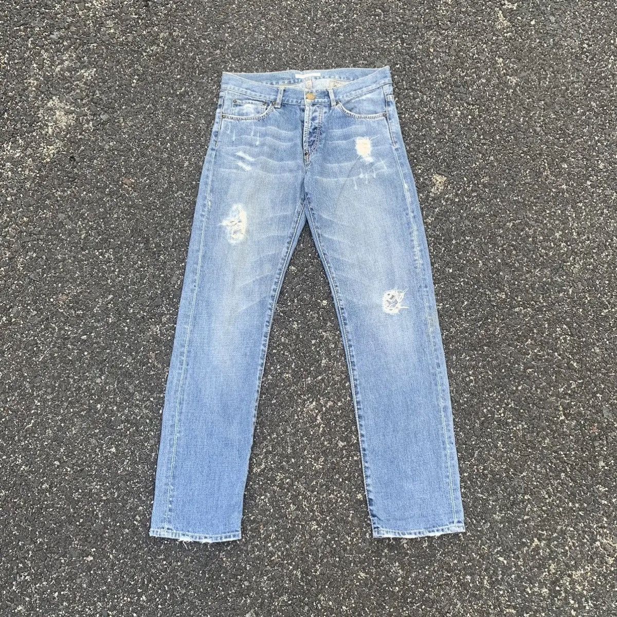 Hysteric Glamour 🔥Distressed Denim 32x31 Faded Jeans Cinch Back Denim Pants Size US 32 / EU 48 - 1 Thumbnail