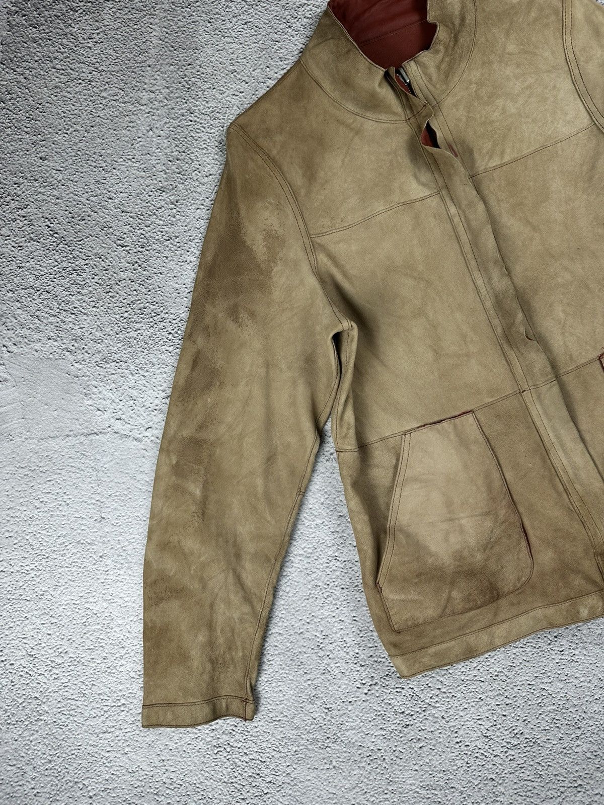 Genuine Leather Double-Sided Leather Jacket Diesel Style Reversible Faded Size M / US 6-8 / IT 42-44 - 7 Thumbnail