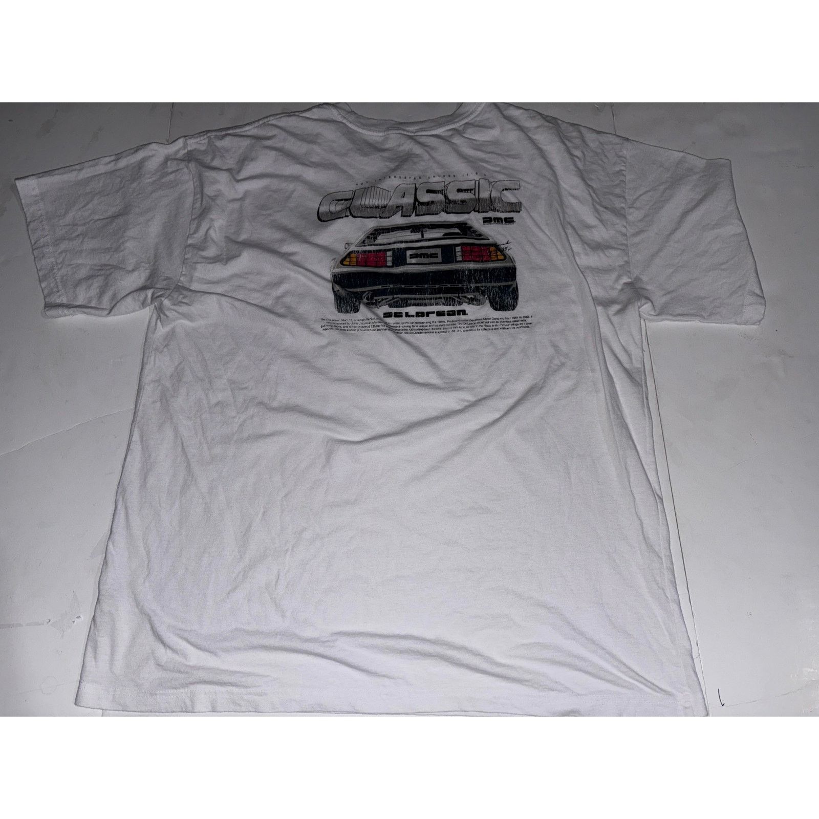 Other DMC Delorean shirt classic men’s XL white short sleeve Size US XL / EU 56 / 4 - 3 Thumbnail
