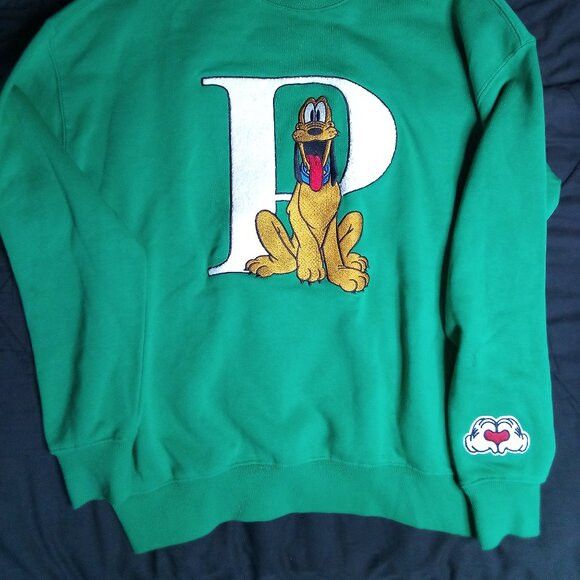 Disney Disney x Forever21 Pluto Embroidered Crewneck Sweatshirt Size US S / EU 44-46 / 1 - 3 Thumbnail
