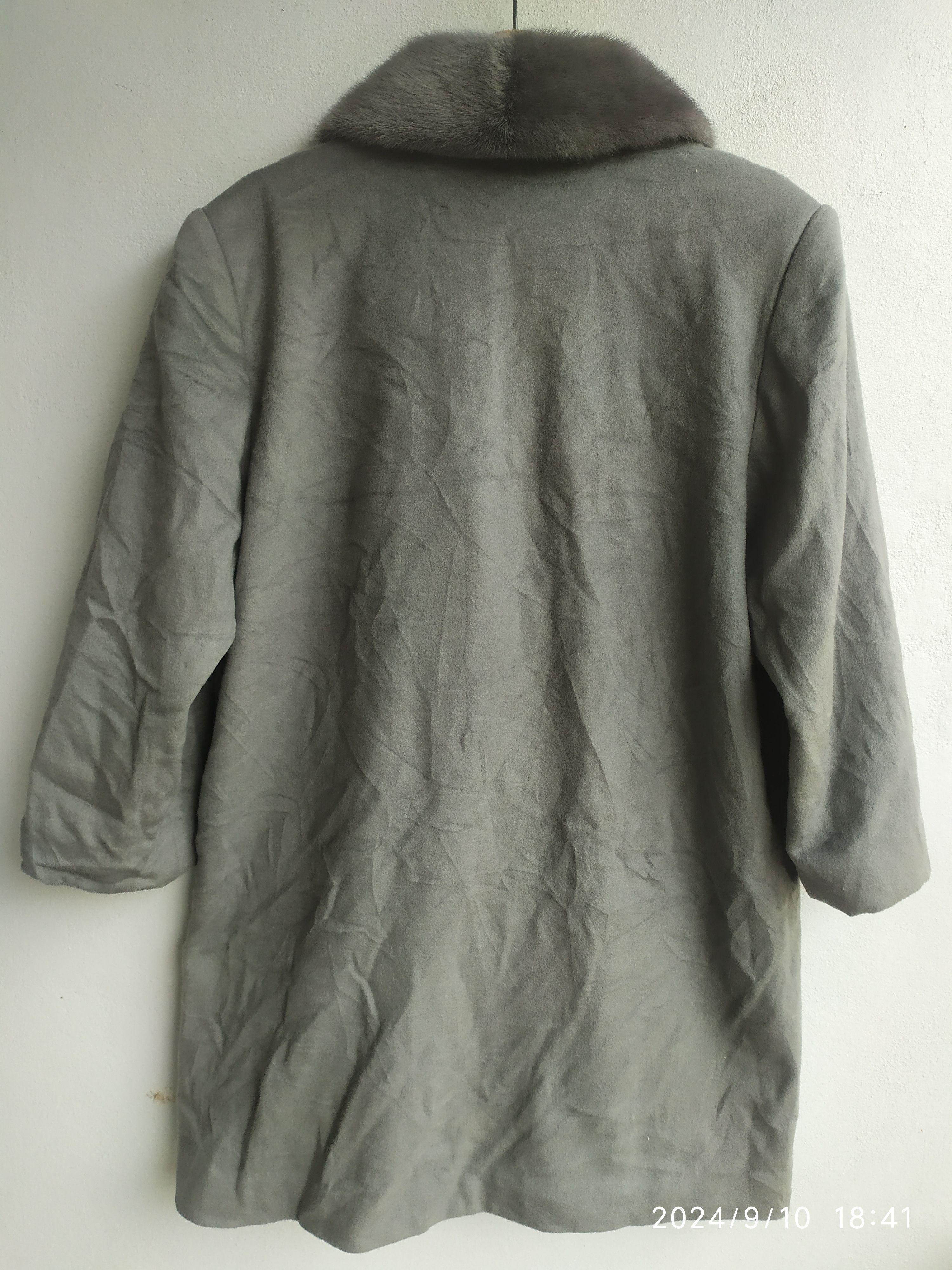 If Six Was Nine × Le Grande Bleu (L.G.B.) TESSUTO DI ITALIANO CASHMERE FOX FUR COLLAR COAT Size US L / EU 52-54 / 3 - 2 Thumbnail