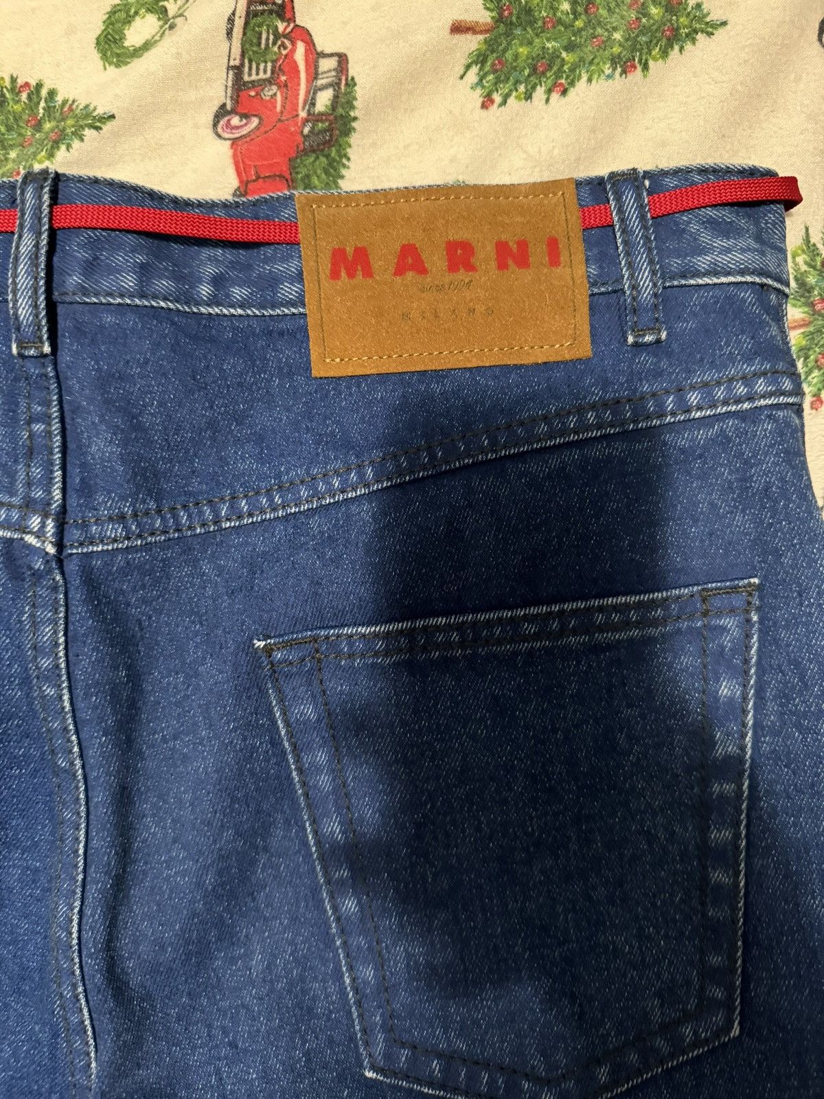Marni Marni Logo Patch Wide Leg Jeans Size US 32 / EU 48 - 5 Thumbnail