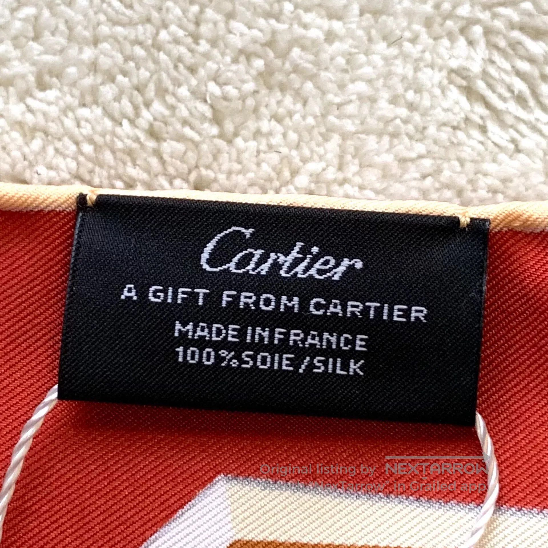 Cartier Cartier Multi-Color Rhinestone Silk Scarf. Size ONE SIZE - 7 Thumbnail