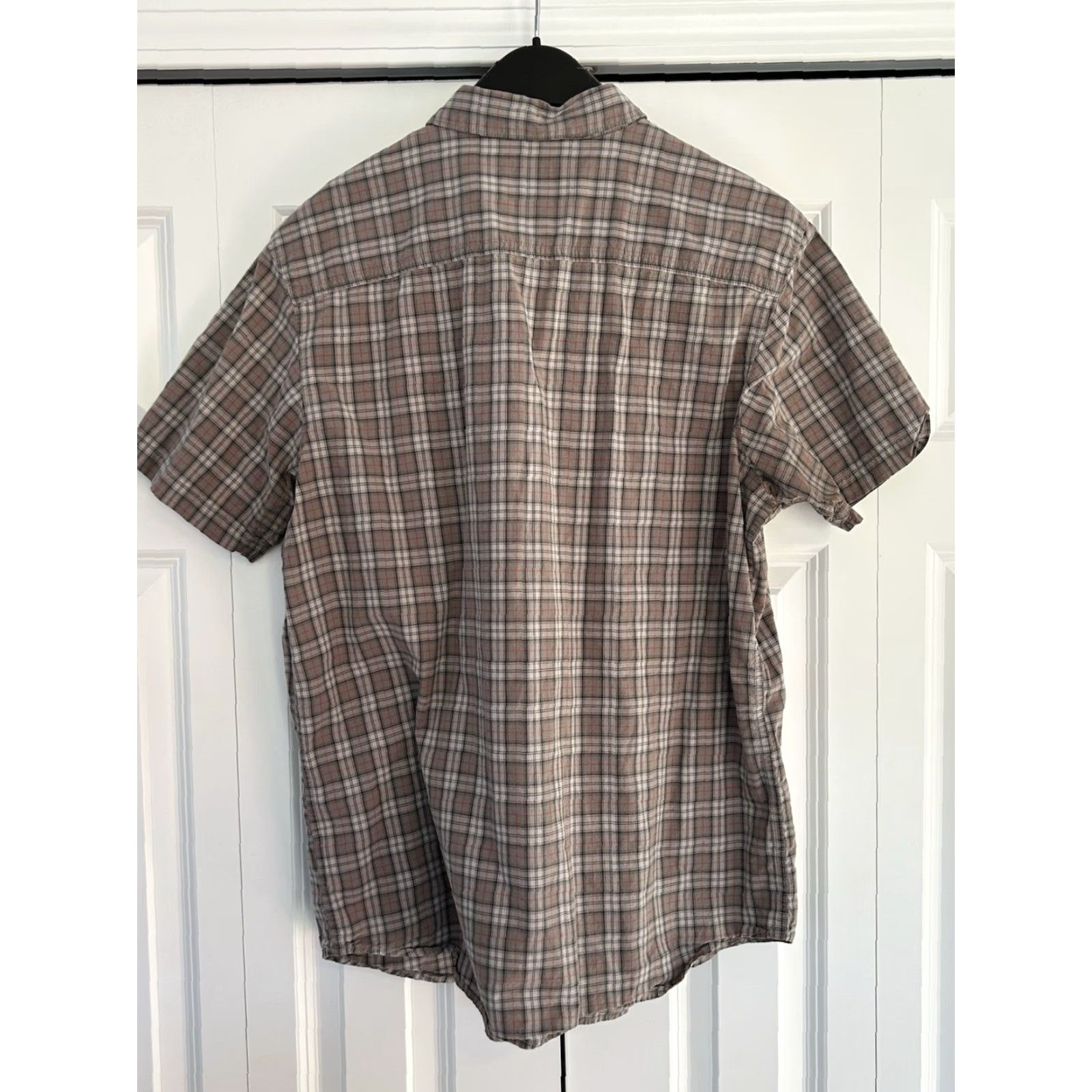 Vintage Columbia Shirt Mens Gray Red Plaid Short Sleeve Button Up sz Large Size US L / EU 52-54 / 3 - 2 Thumbnail