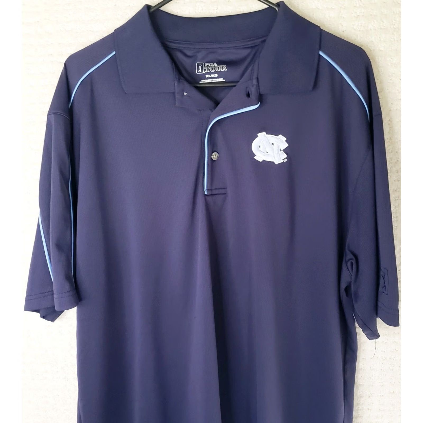 PGA Tour PGA Tour Blue Polo Shirt Men's XL Short Sleeve North Carolina Tarhills Logo Golf Size US XL / EU 56 / 4 - 2 Thumbnail