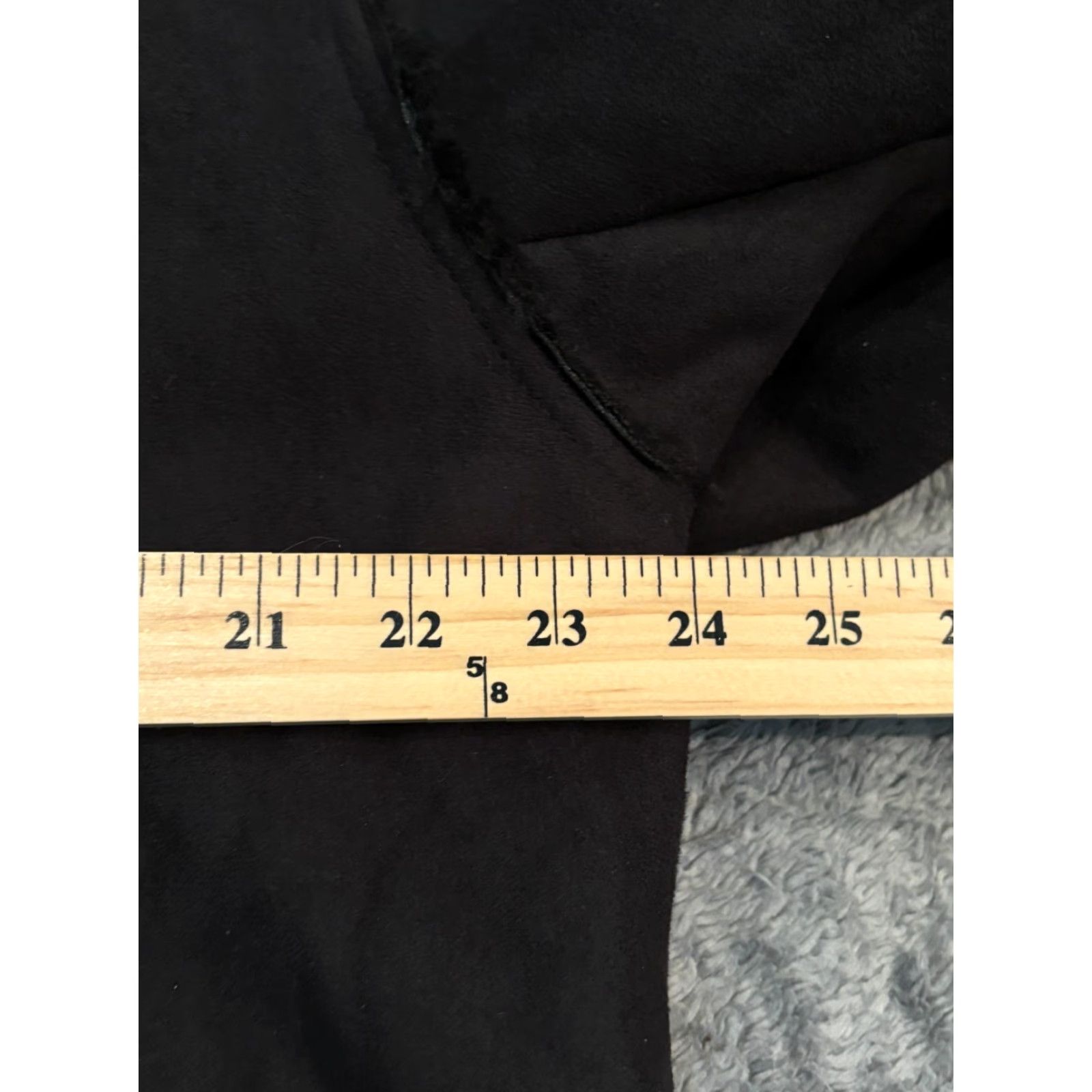 Vintage VINTAGE Chadwicks Coat Womens XL Faux Fur Trim Black Faux Suede Hooded Coat Size XL / US 12-14 / IT 48-50 - 3 Thumbnail