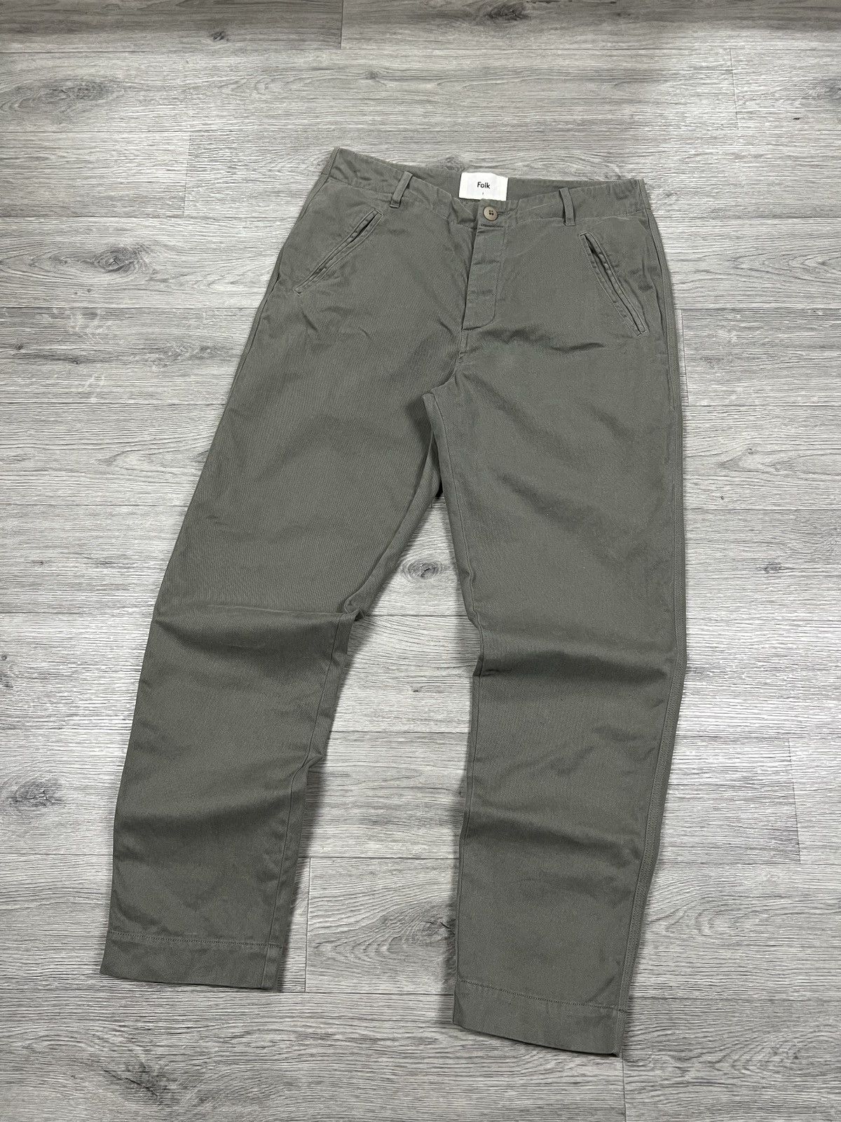 Folk Folk Assembly Pant - Sage Cotton Linen Men’s Size 2 Size US 32 / EU 48 - 3 Thumbnail