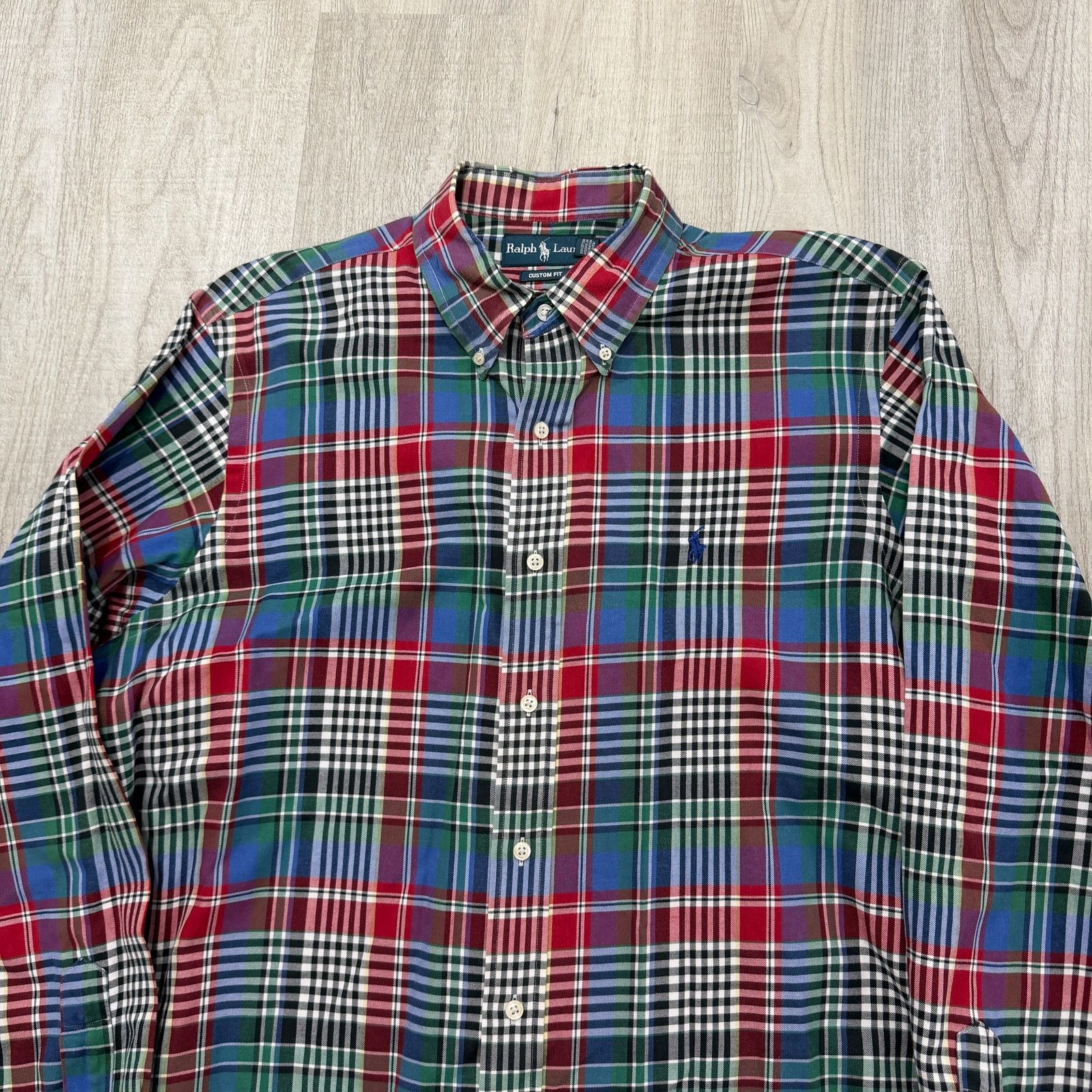 Polo Ralph Lauren Vintage Polo Ralph Lauren Custom Fit Button Down Shirt Large Size US L / EU 52-54 / 3 - 2 Thumbnail