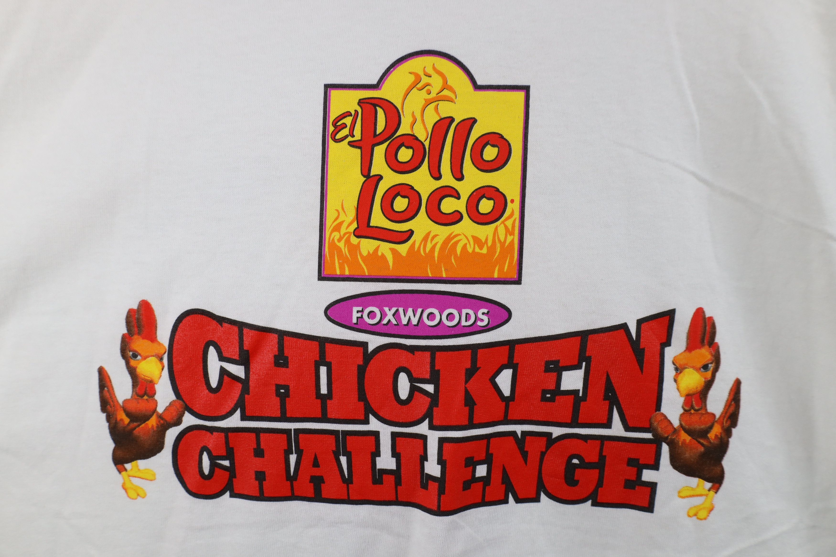 Vintage Vintage Pollo Loco Champion Chicken Challenge T-Shirt White Size US XL / EU 56 / 4 - 8 Thumbnail