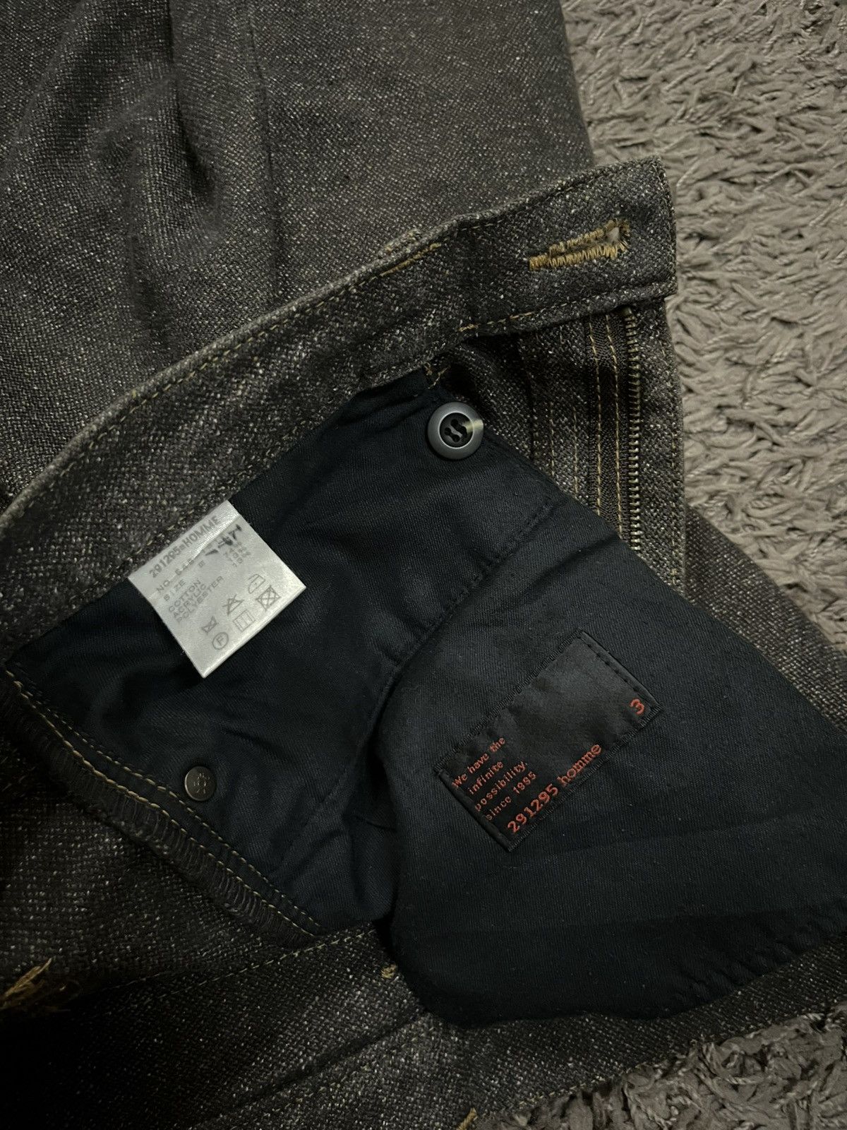 291295=Homme 1990s 291295 hommesalt and pepper relaxed fit #I Size US 33 - 4 Thumbnail