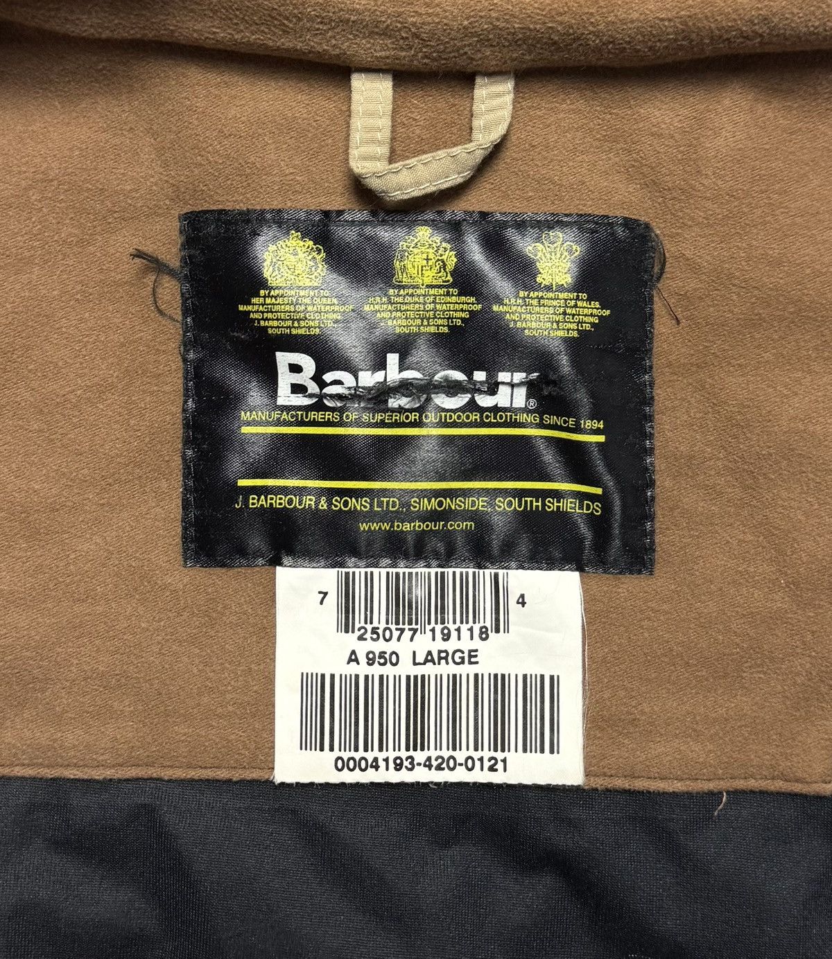 Barbour Barbour A950 Country Heritage Quilted Jacket Coat size L Size US L / EU 52-54 / 3 - 12 Thumbnail