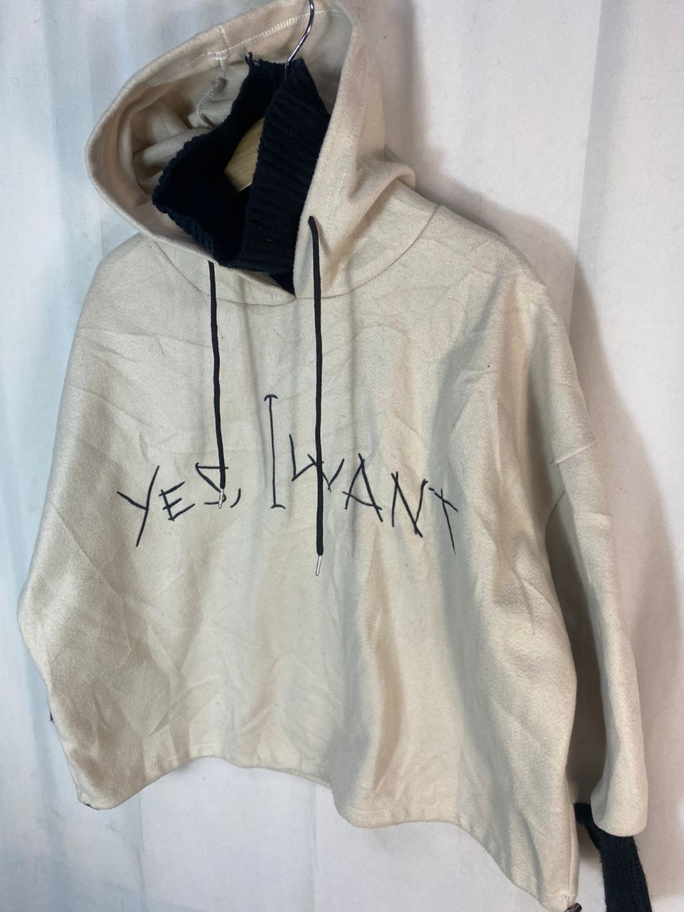 Other Yes, I want spellout beggie croptop hoodie Size L / US 10 / IT 46 - 2 Thumbnail