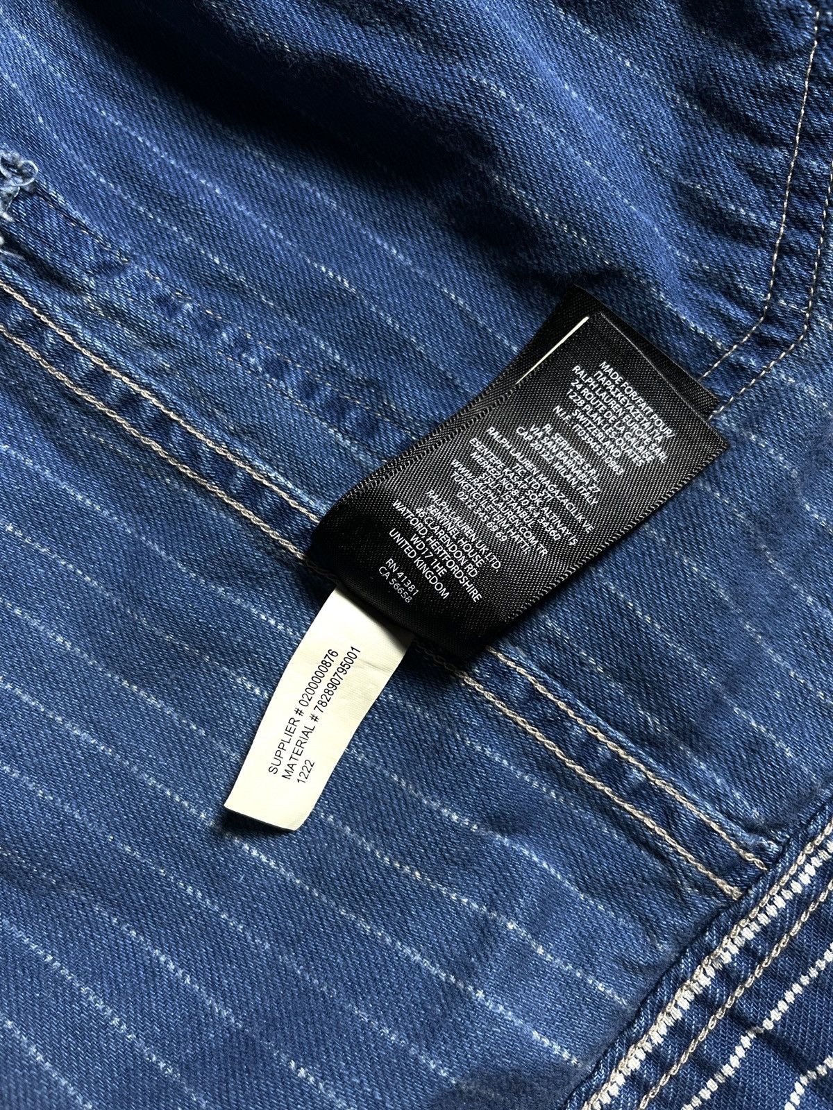 RRL Ralph Lauren RRL DOUBLE RL HUTCHINS ENGINEER DOT STIFFLE JACKET Size US XS / EU 42 / 0 - 15 Thumbnail