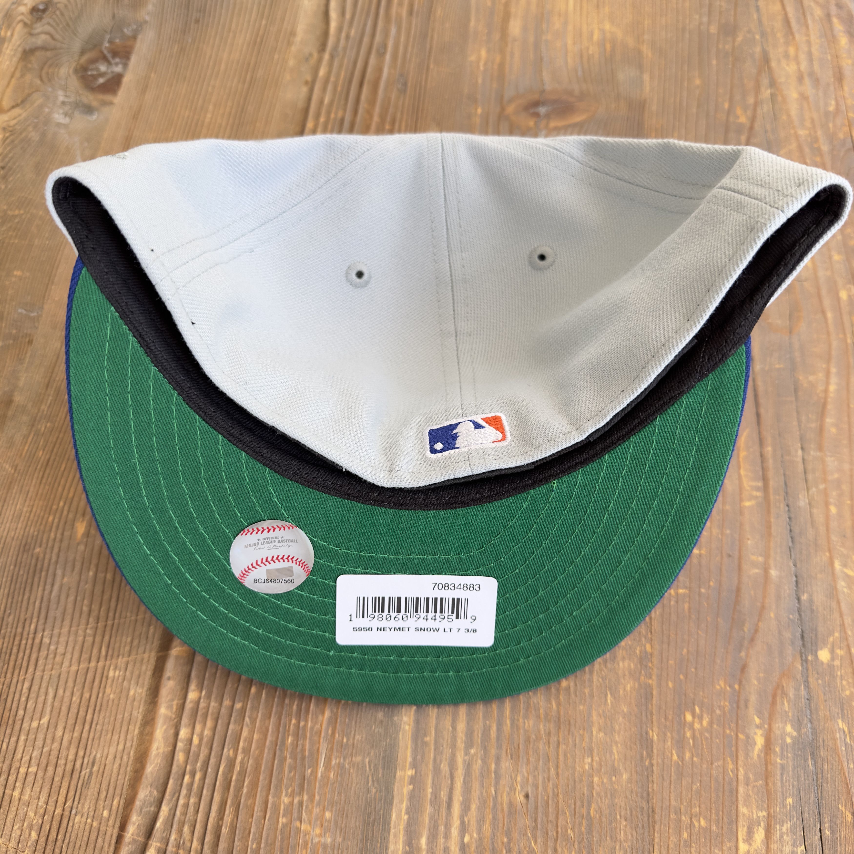 New Era New York Mets Script 59Fifty Fitted Hat 7 3/8 Grey/Blue Size ONE SIZE - 5 Thumbnail