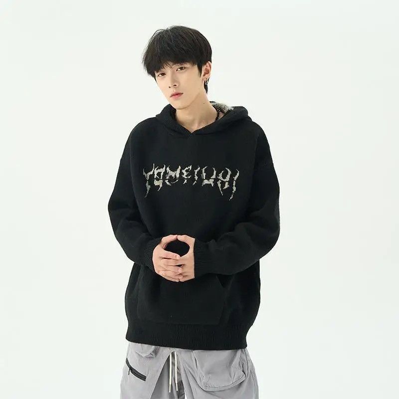 Other Sweater with a hood american knitwear punk gothic style Size US L / EU 52-54 / 3 - 2 Thumbnail