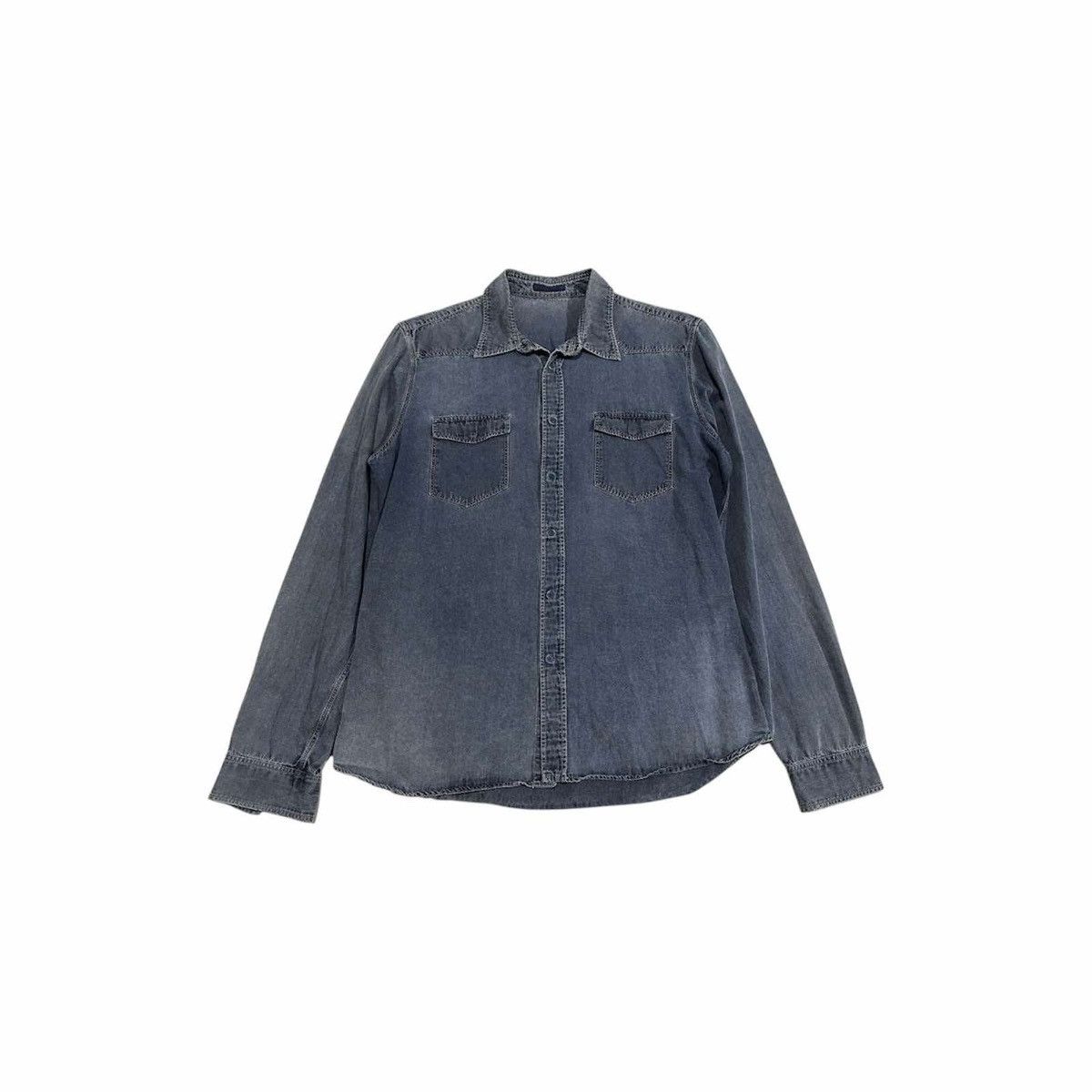 Prada 🔥Archived Prada Indigo Denim Shirt 2012 Size US L / EU 52-54 / 3 - 1 Thumbnail