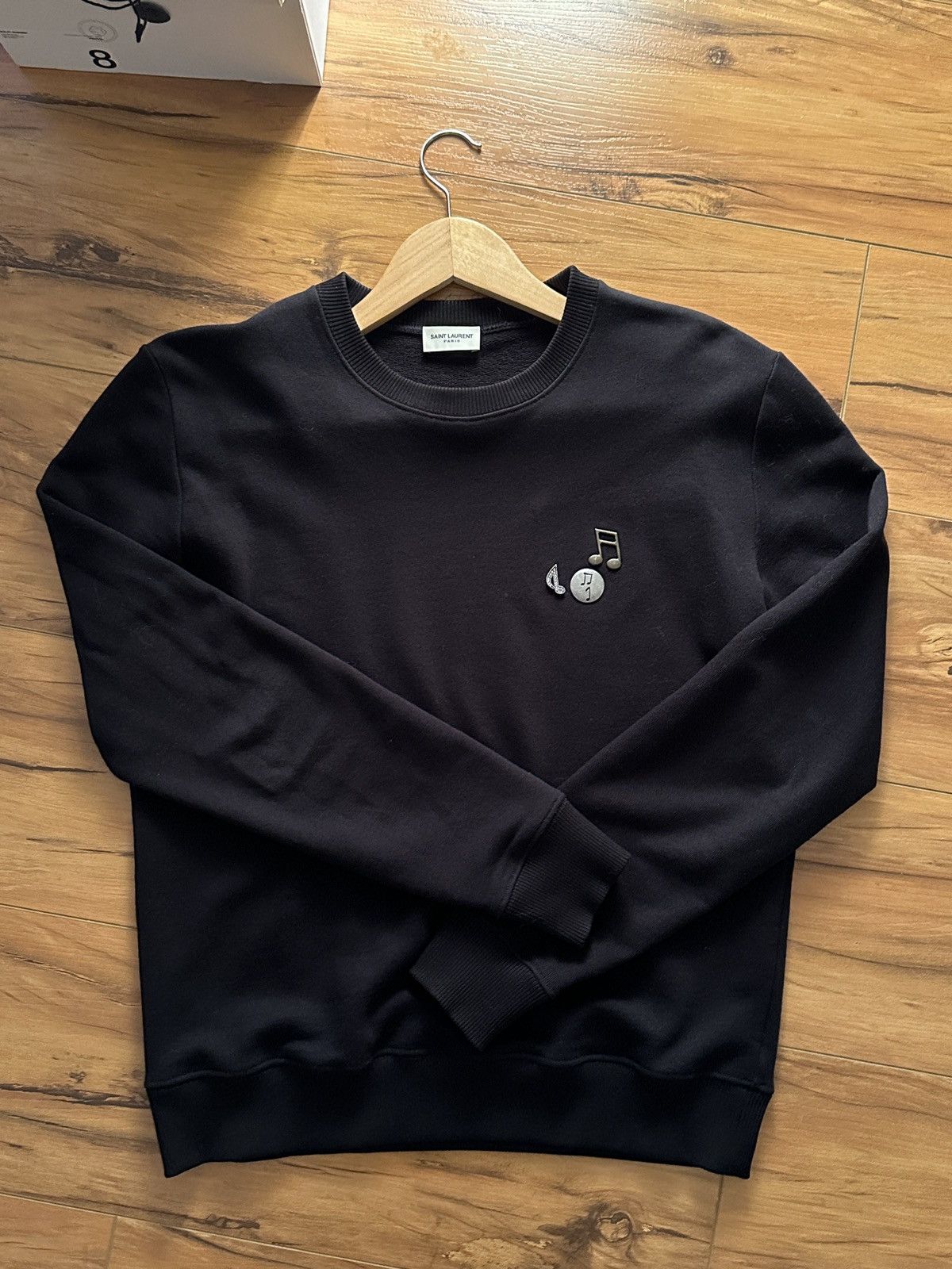 Metal pins sweater