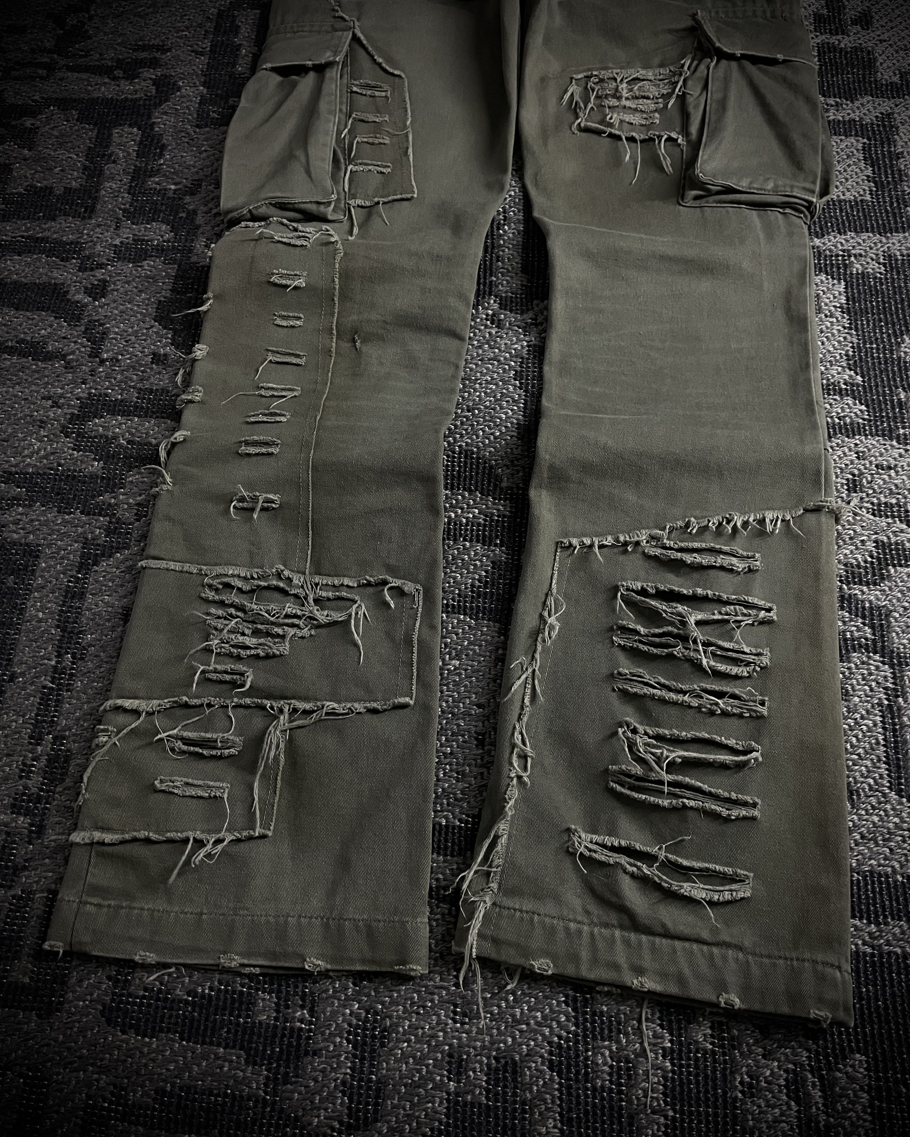 Japanese Brand Philodox Tactical Distressed Boot Cut Pants Size US 29 - 8 Thumbnail