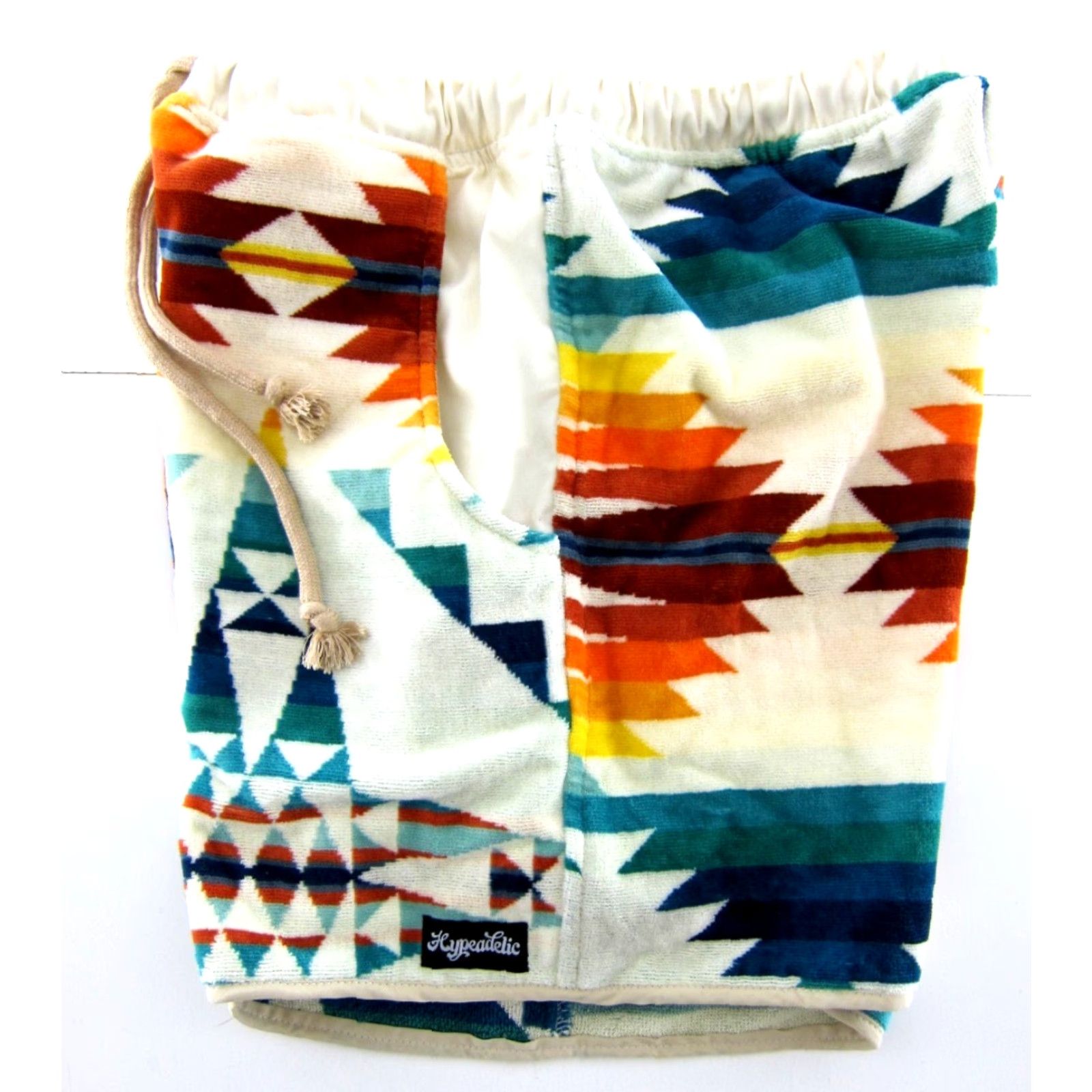 Pendleton Hypeadelic Custom Made Pendleton Beach Towel Ivory Green Orange Shorts Men Large Size US 33 - 5 Thumbnail