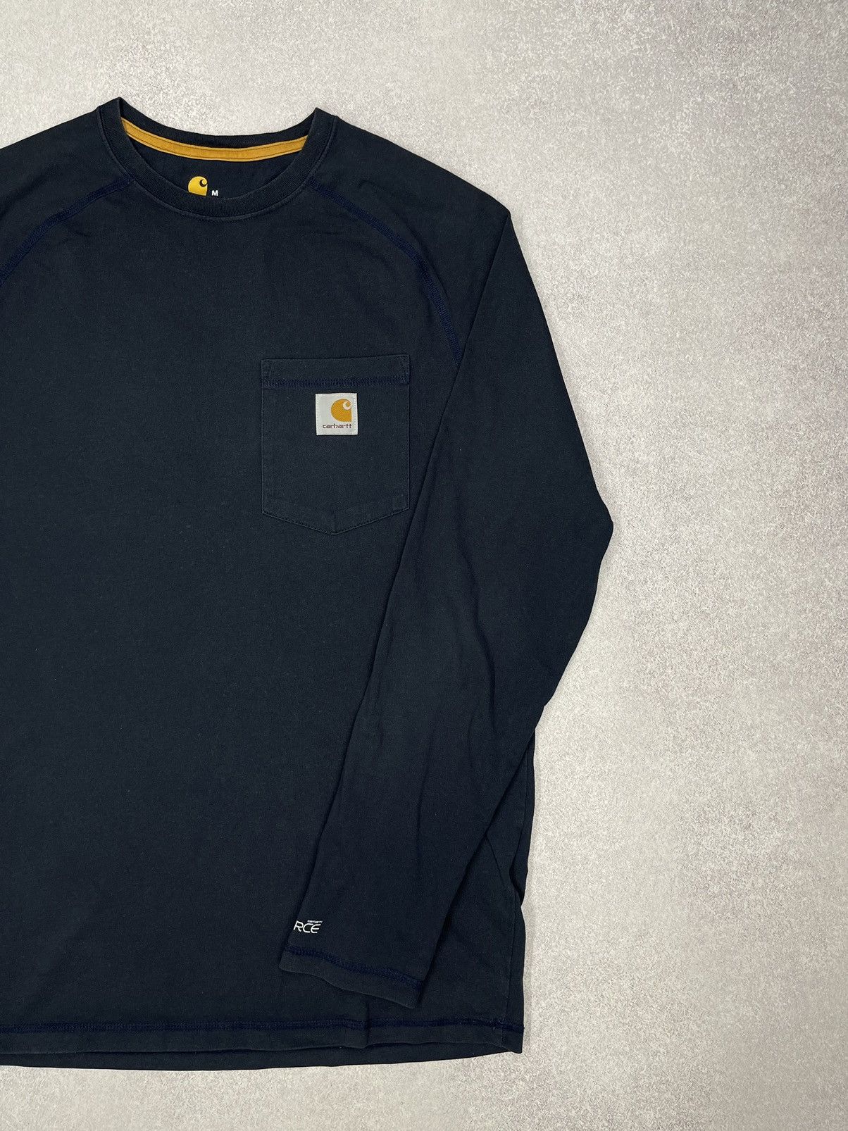 Carhartt × Carhartt Wip × Vintage Vintage Carhartt Force Cotton Longsleeve Navy Y2K Size US M / EU 48-50 / 2 - 3 Thumbnail