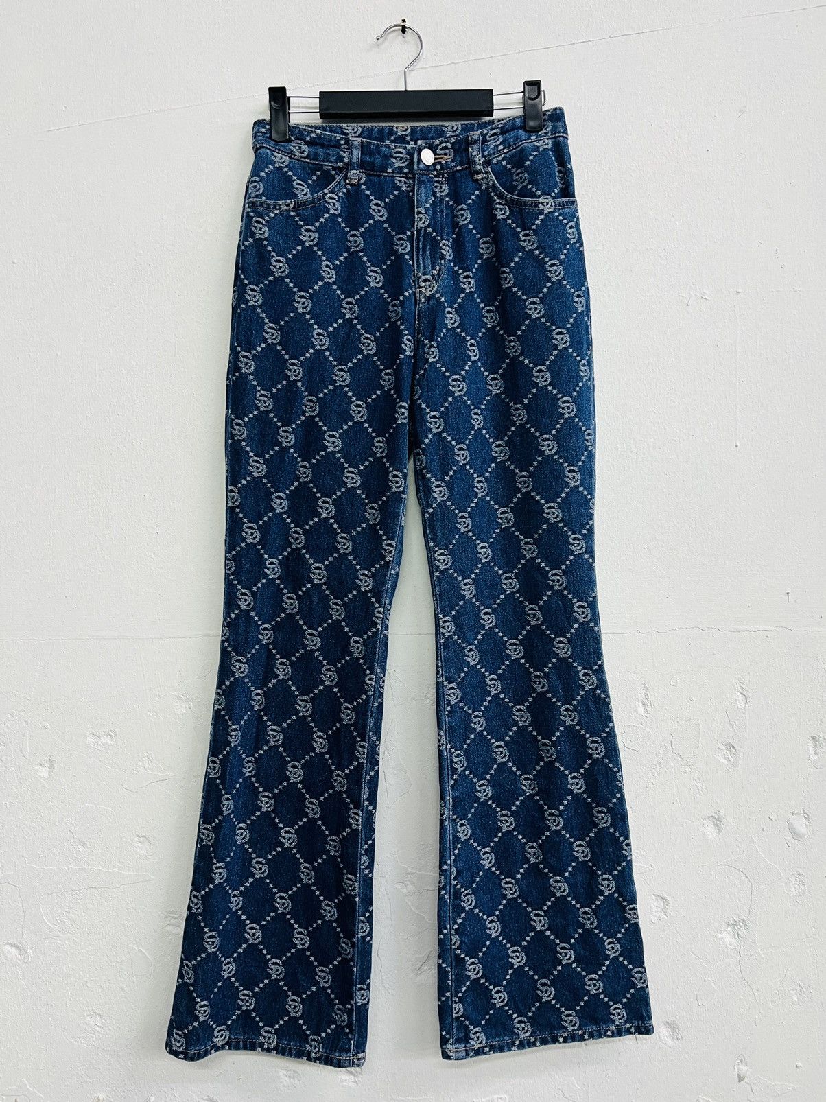 Japanese Brand Japanese Denim Flare Monogram Jeans Hysteric Style Size US 27 - 2 Thumbnail