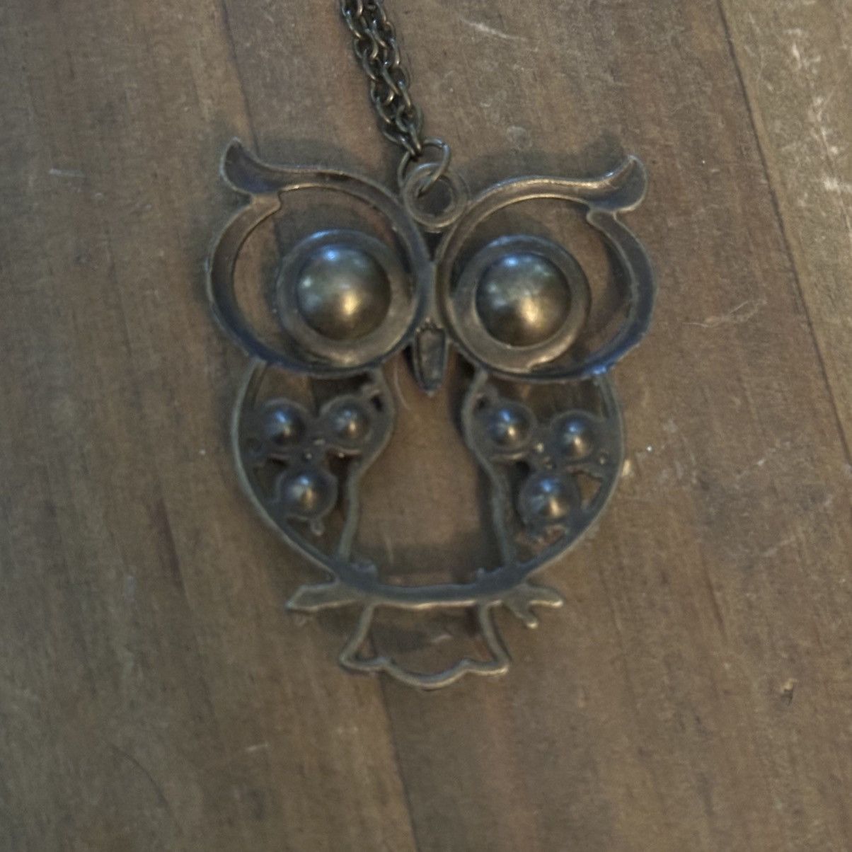 Other Bronze tone multicolor rhinestone owl pendant necklace Size ONE SIZE - 4 Thumbnail