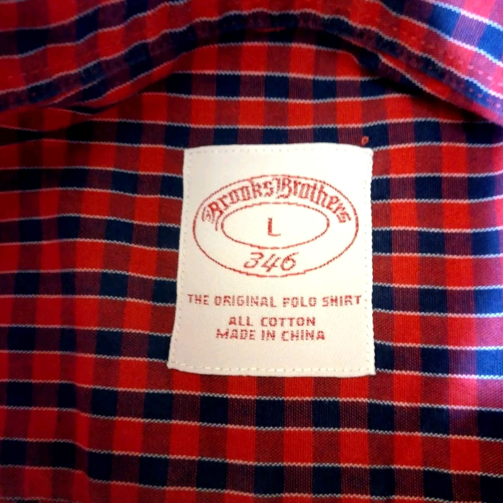 Brooks Brothers BROOKS BROTHERS 346 DRESS SHIRT Large Long Sleeve Button Down Plaid Multicolor Professional Mens Size US L / EU 52-54 / 3 - 4 Thumbnail