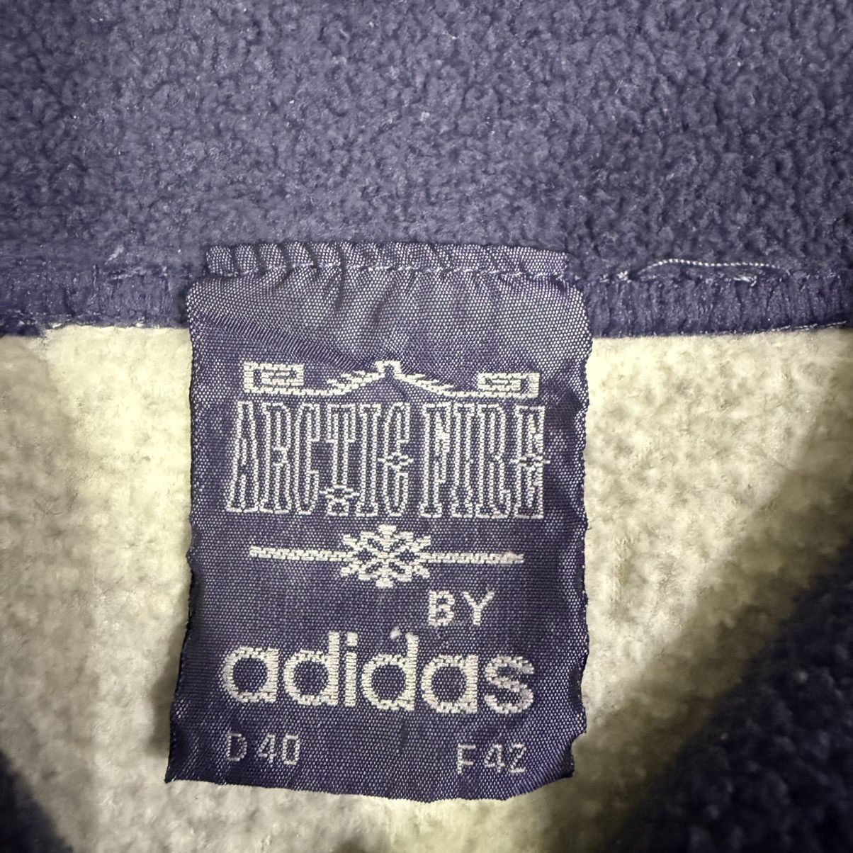 Adidas Adidas Arctic Fire Vintage Fleece Quarter Zip Pullover Size US L / EU 52-54 / 3 - 8 Thumbnail