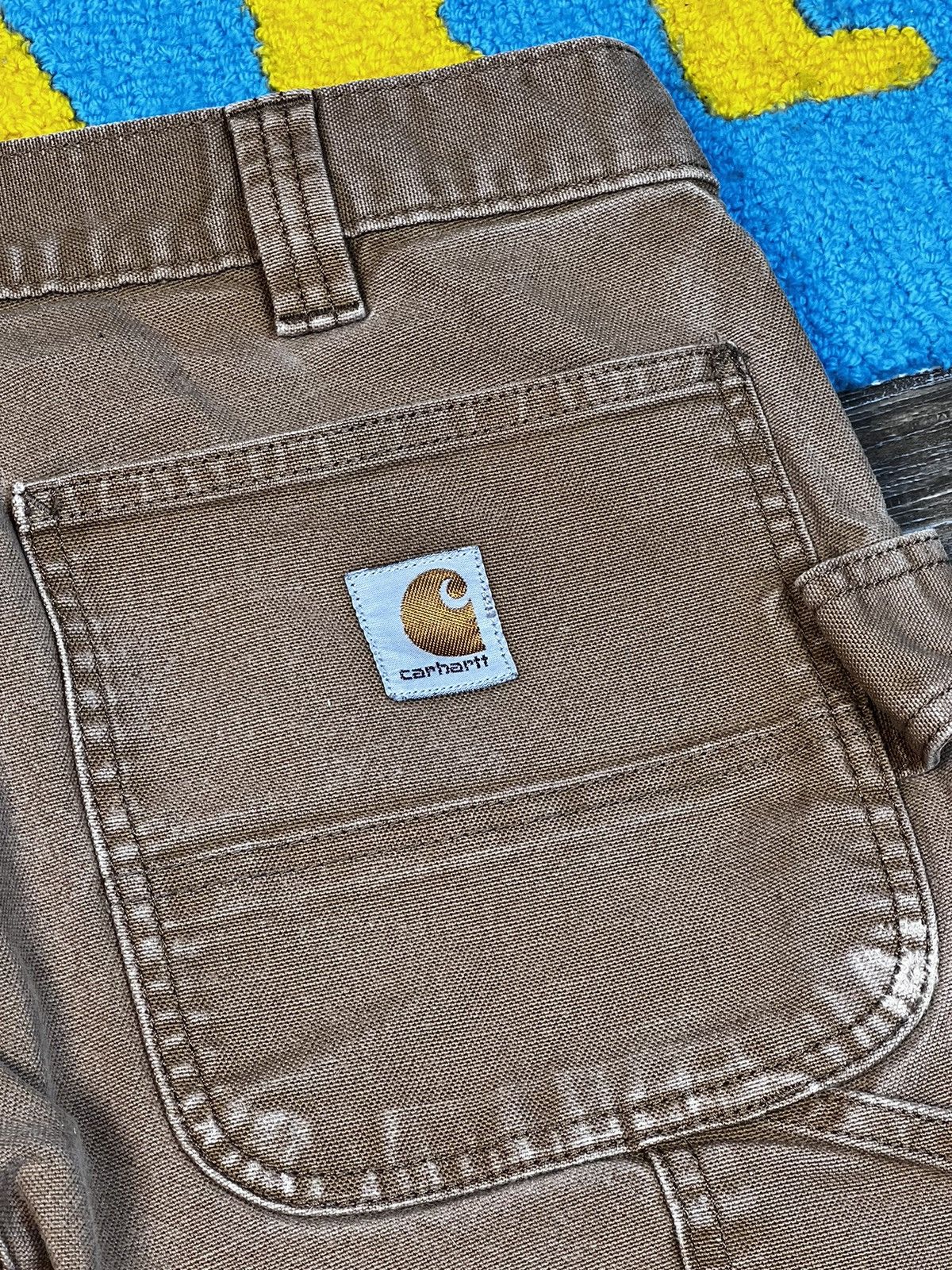 Carhartt × Vintage Vintage Carhartt Double Knee Straight Fit Brown Cargo Pants Size US 32 / EU 48 - 14 Thumbnail
