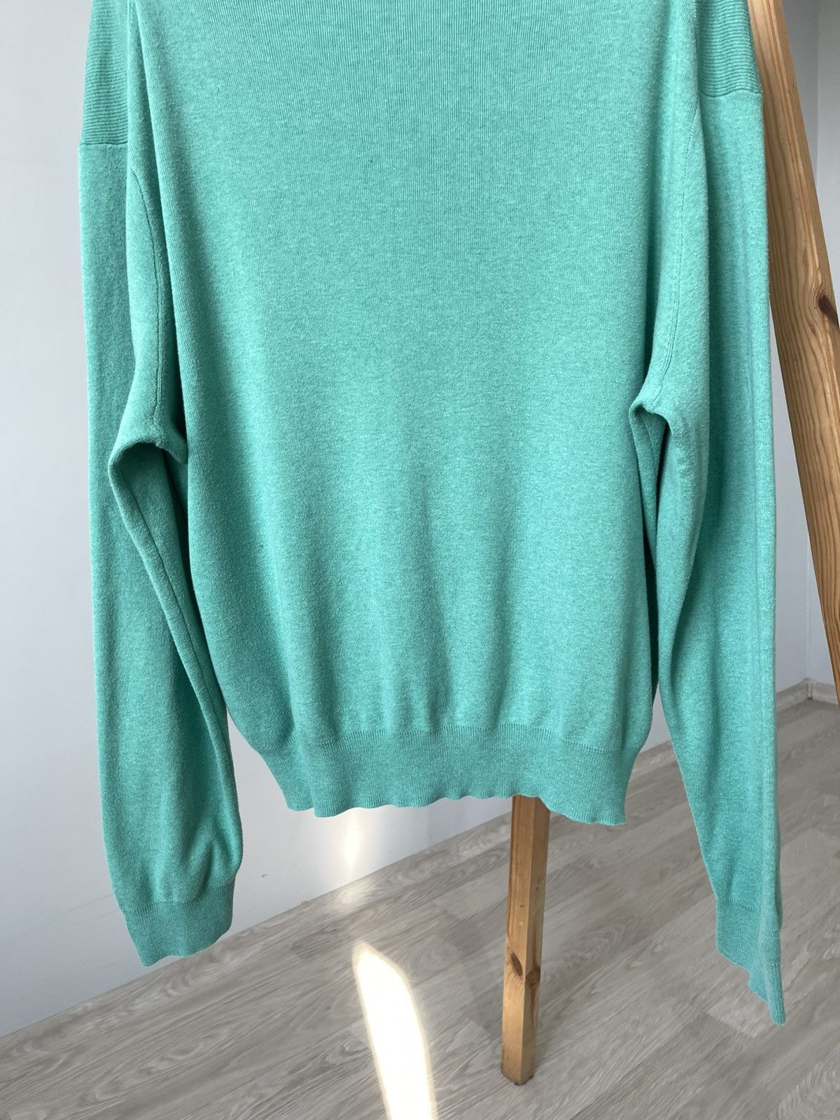 Polo Ralph Lauren VINTAGE 90s POLO RALPH LAUREN VNECK MINT PIMA COTTON SWEATER Size US XL / EU 56 / 4 - 8 Thumbnail
