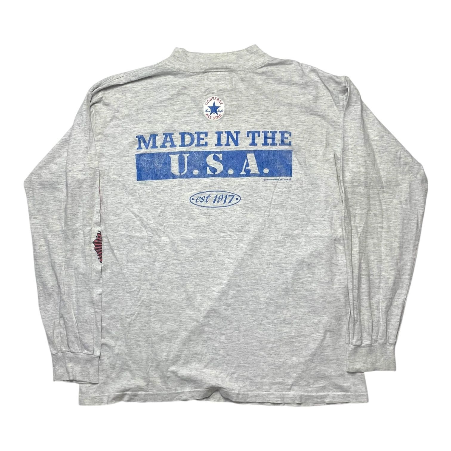 Converse Vintage 90s Converse All Star Long Sleeve Tee Size US L / EU 52-54 / 3 - 2 Thumbnail