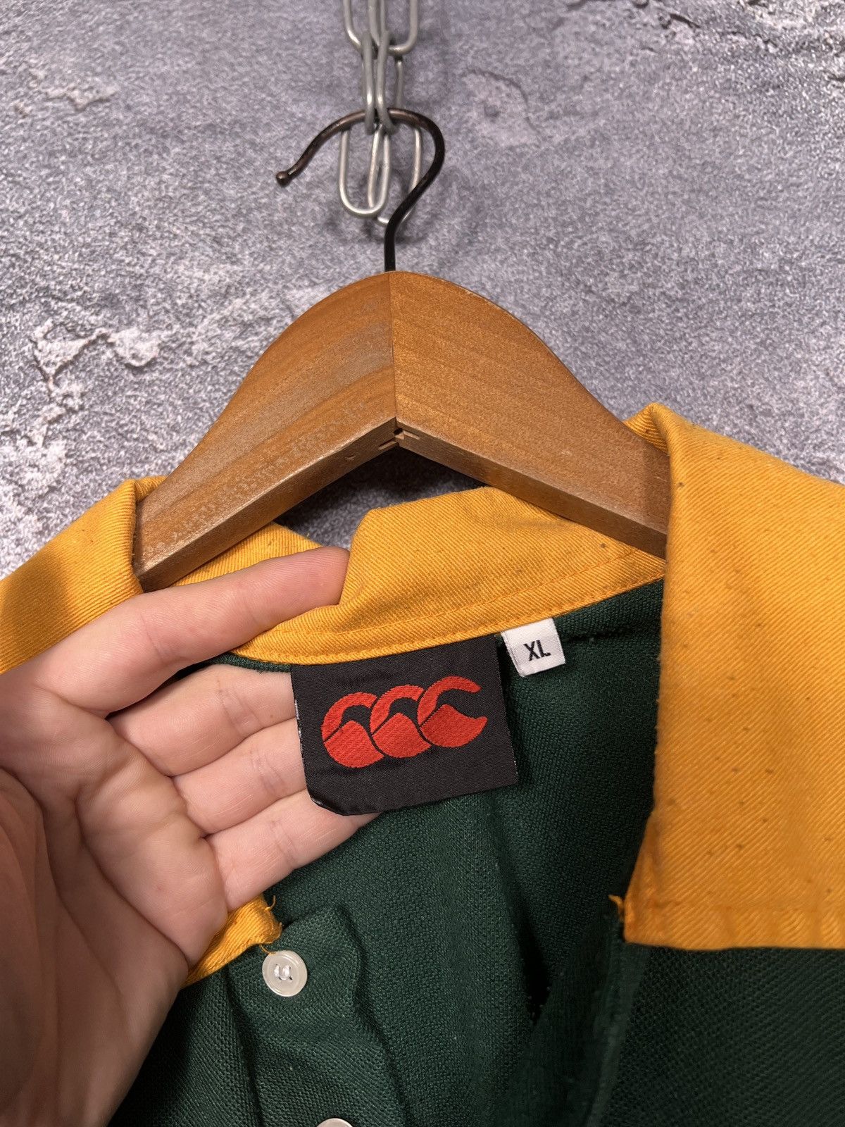 Canterbury of New Zealand Vintage 90s Canterbury South Africa Rugby Jersey Polo Size US XL / EU 56 / 4 - 5 Thumbnail