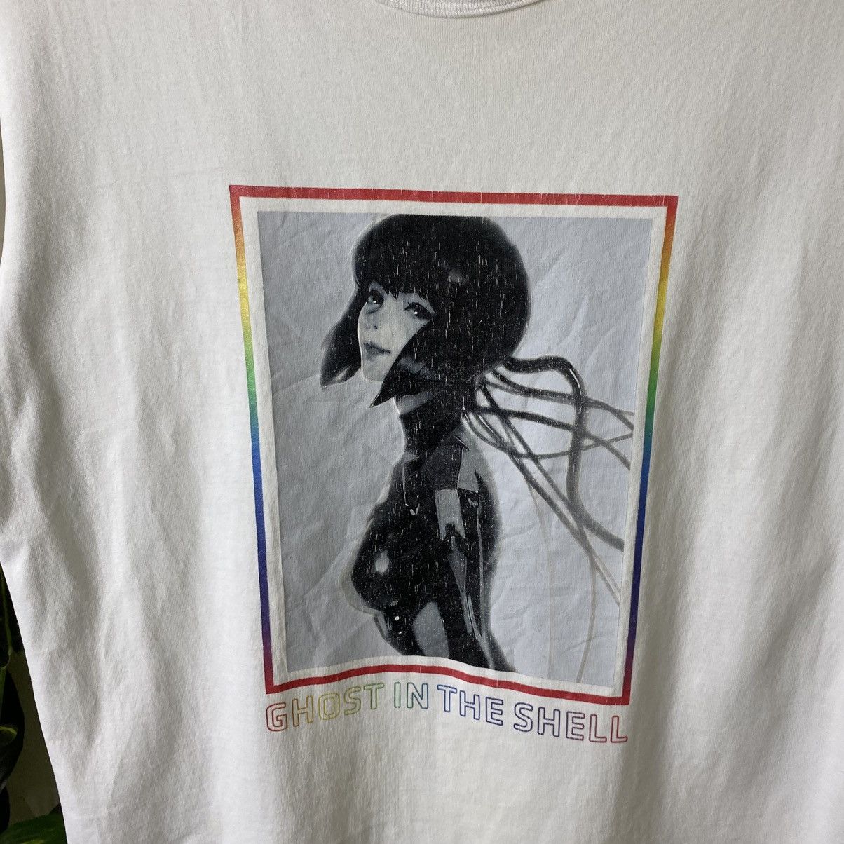 Anime Vintage Anime Ghost In The Shell x GU Distressed T Shirt Size US L / EU 52-54 / 3 - 2 Thumbnail